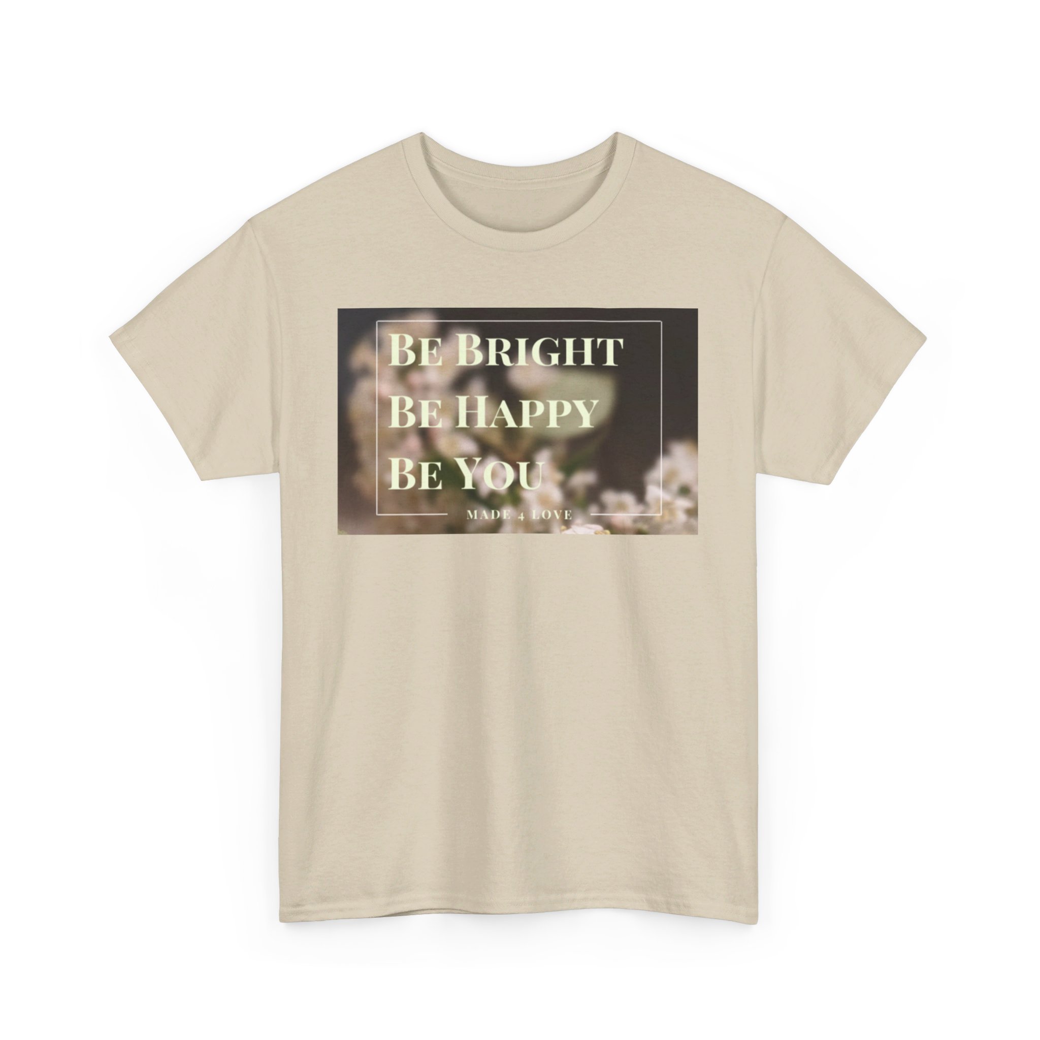Be Bright Be Happy Be You Unisex Heavy Cotton Tee - Image 4