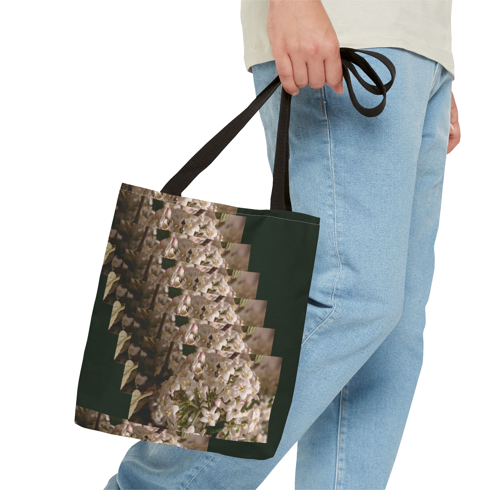 Viburnum x burkwoodii ‘Anne Russell’ Flower Clusters Tote Bag - Image 3