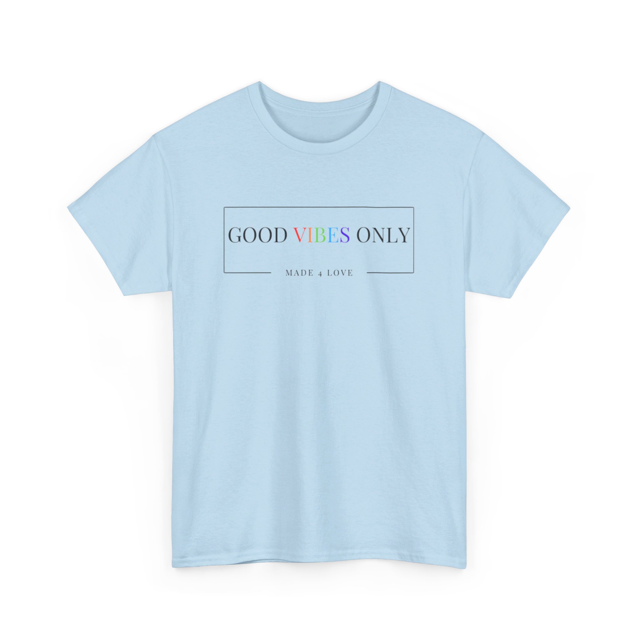 Good Vibes Only Unisex Heavy Cotton Tee - Image 3