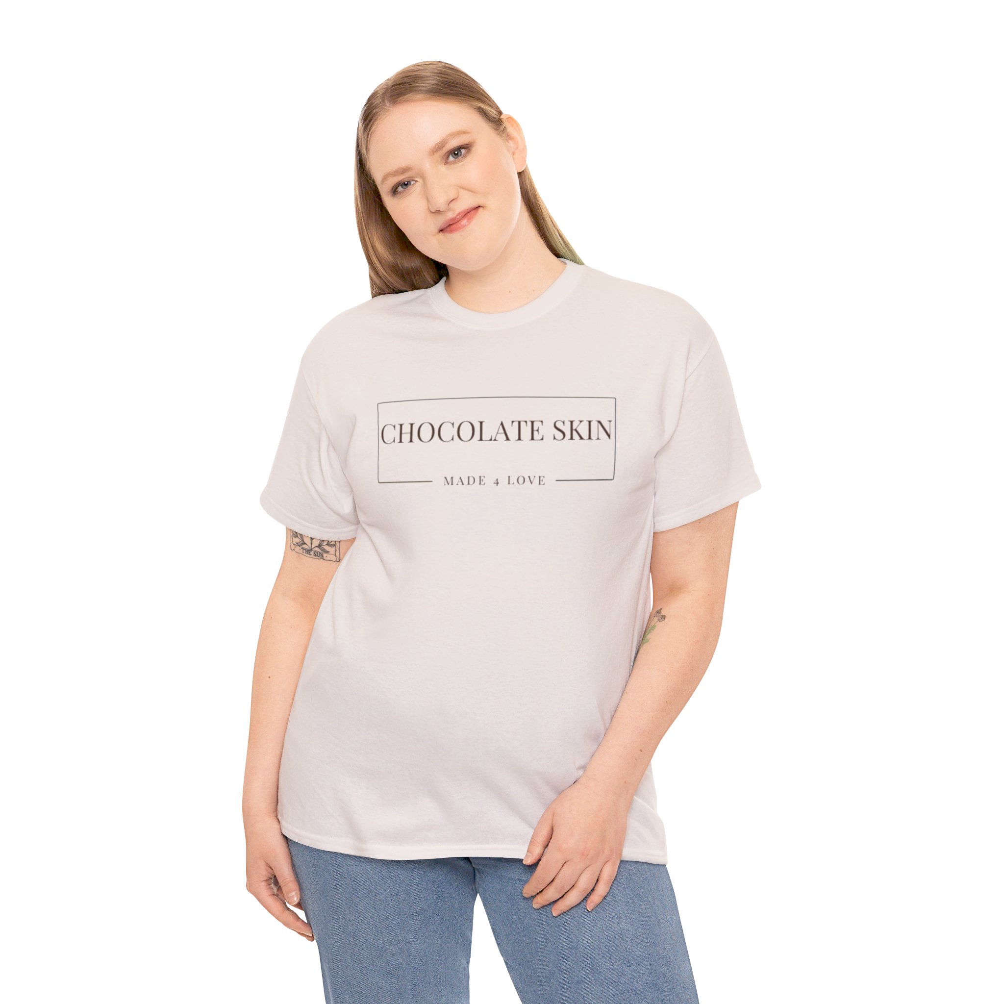 Chocolate Skin Unisex Heavy Cotton Tee - Image 12