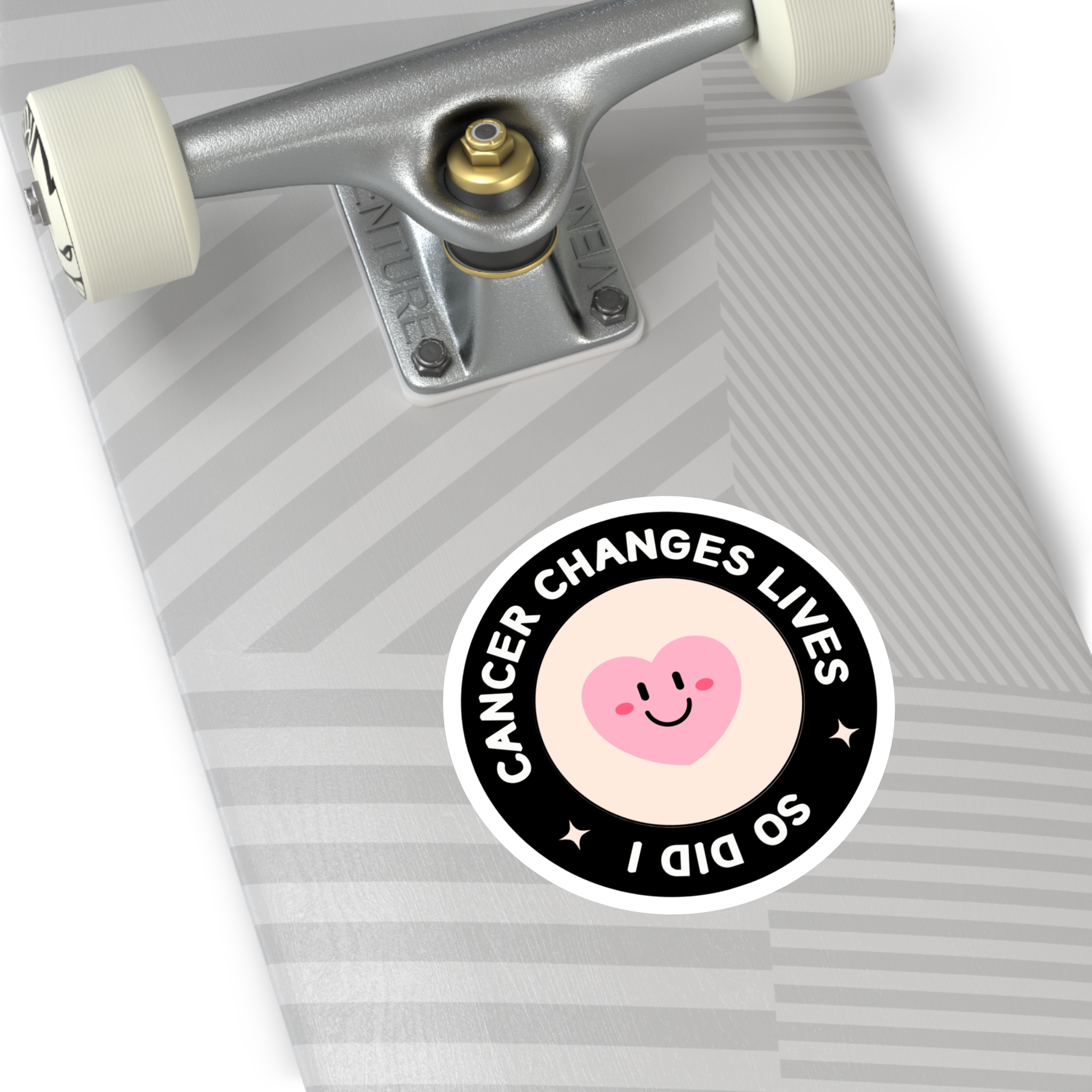 Cancer Changes Lives Round Stickers, IndoorOutdoor - Image 9