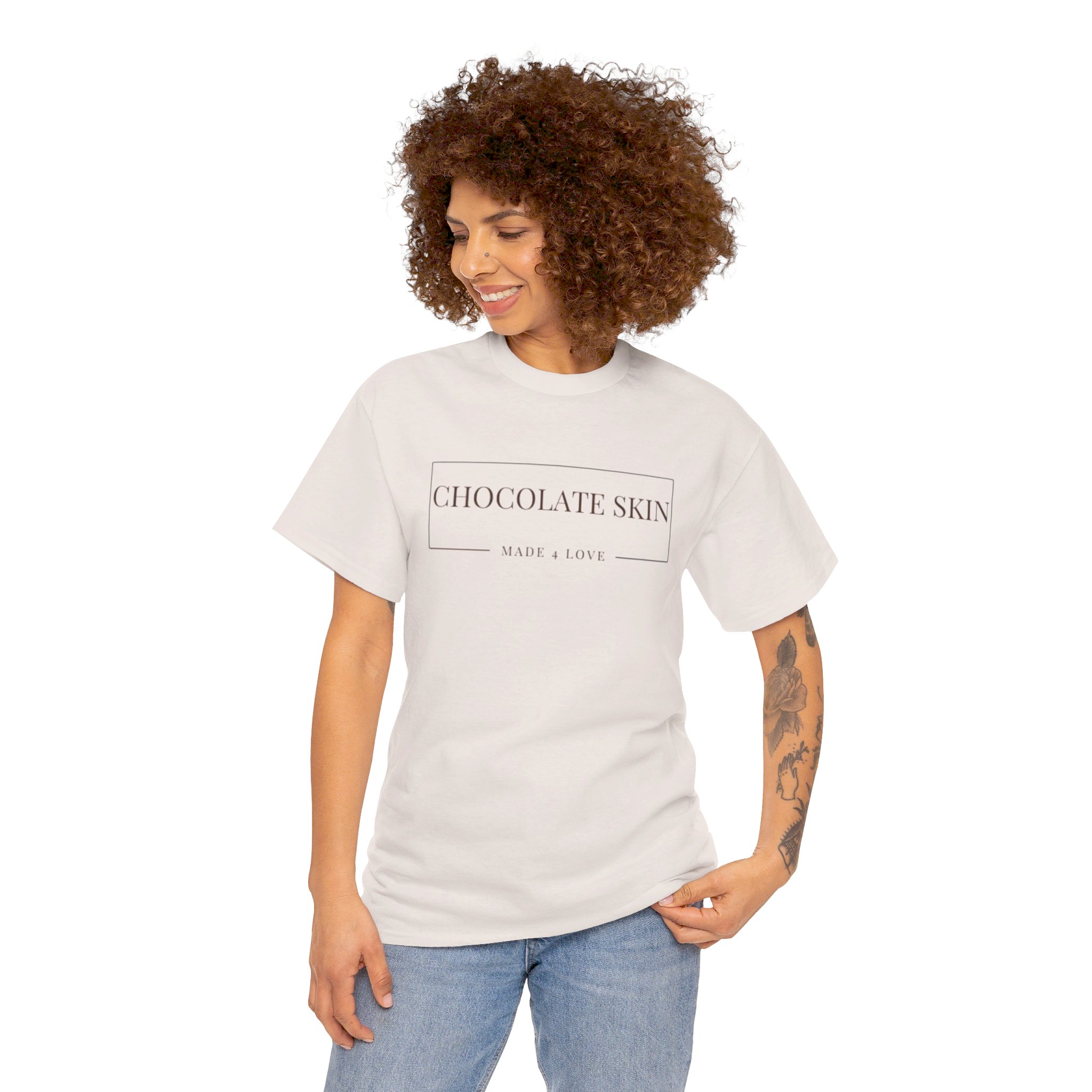 Chocolate Skin Unisex Heavy Cotton Tee - Image 11