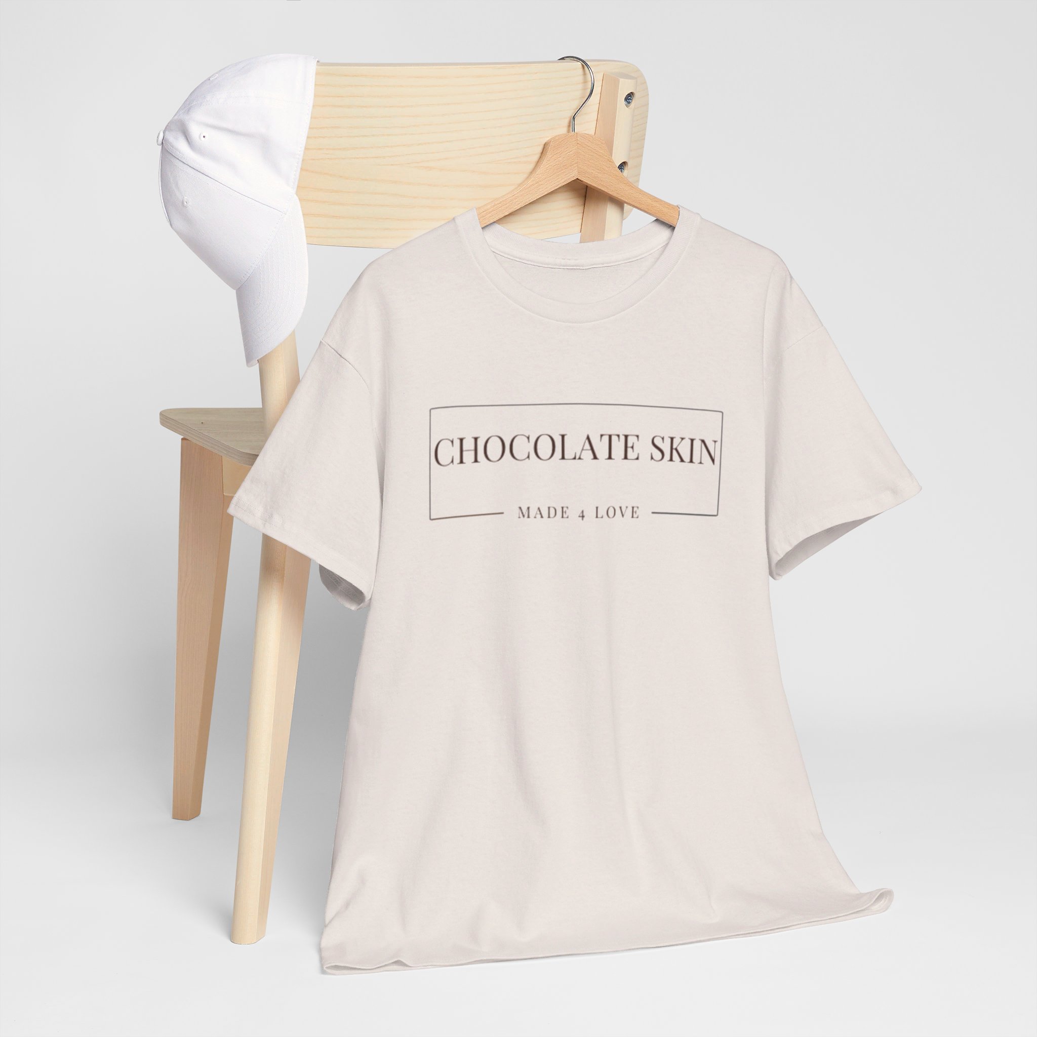 Chocolate Skin Unisex Heavy Cotton Tee - Image 8