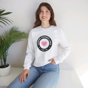 Cancer changes lives Unisex Heavy Blend™ Crewneck Sweatshirt