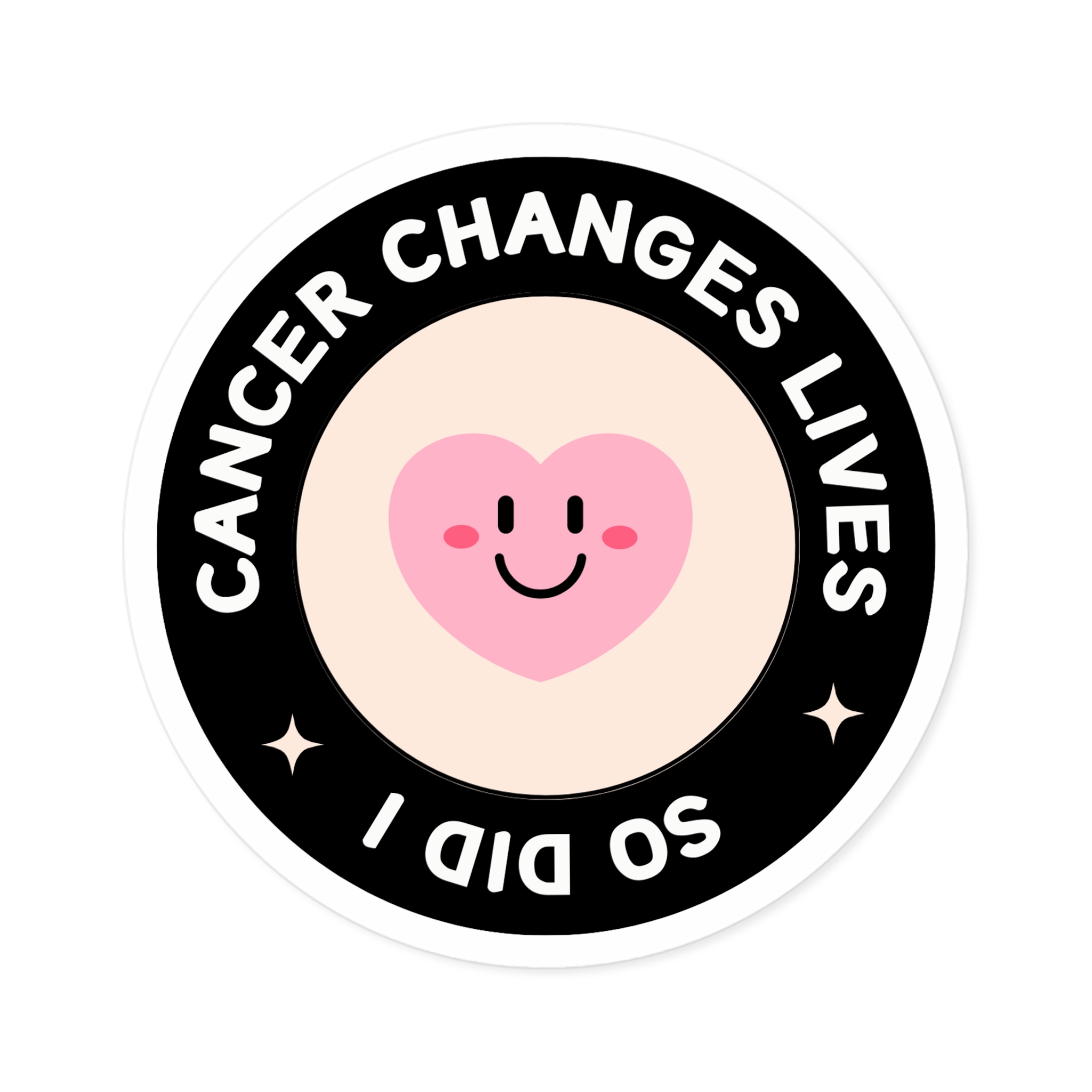 Cancer Changes Lives Round Stickers, IndoorOutdoor - Image 10