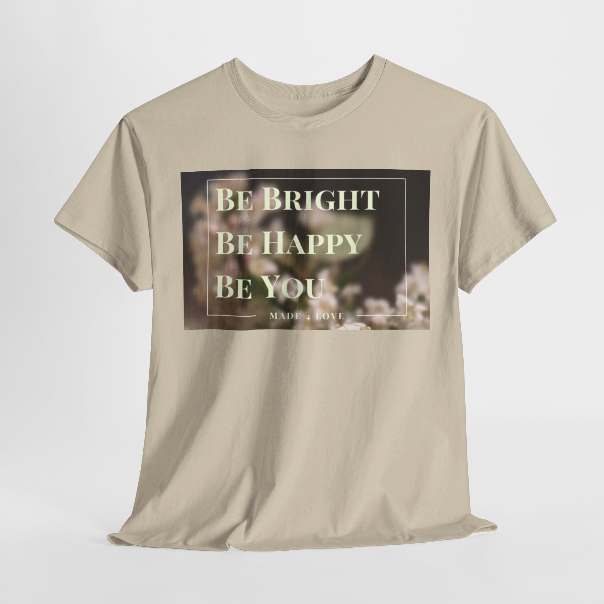 Be Bright Be Happy Be You Unisex Heavy Cotton Tee - Image 7