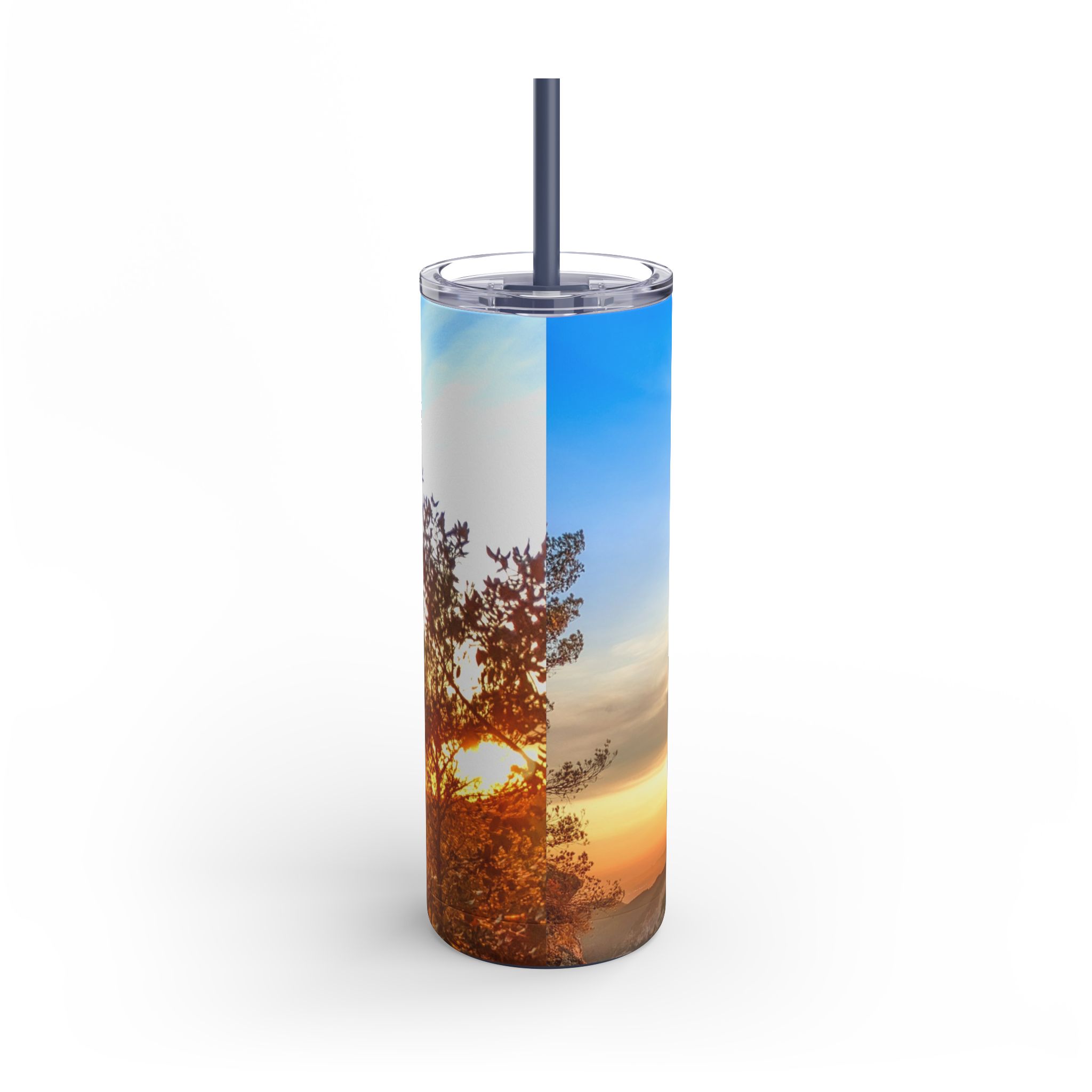 Maars Saker Skinny Matte Tumbler - Sunrise Design, 20oz - Image 3