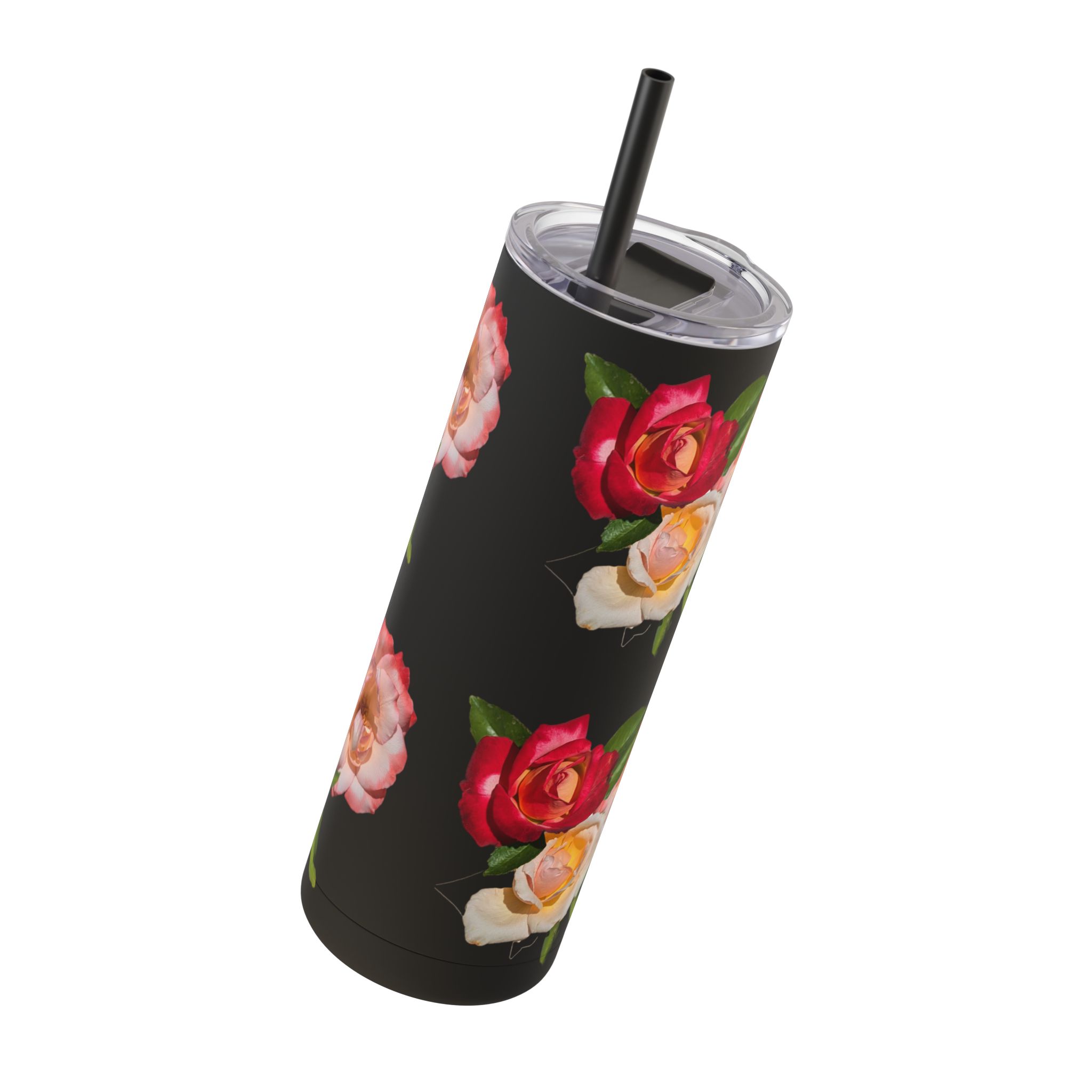 Floral Maars Matte Tumbler with Straw, 20oz - Image 3