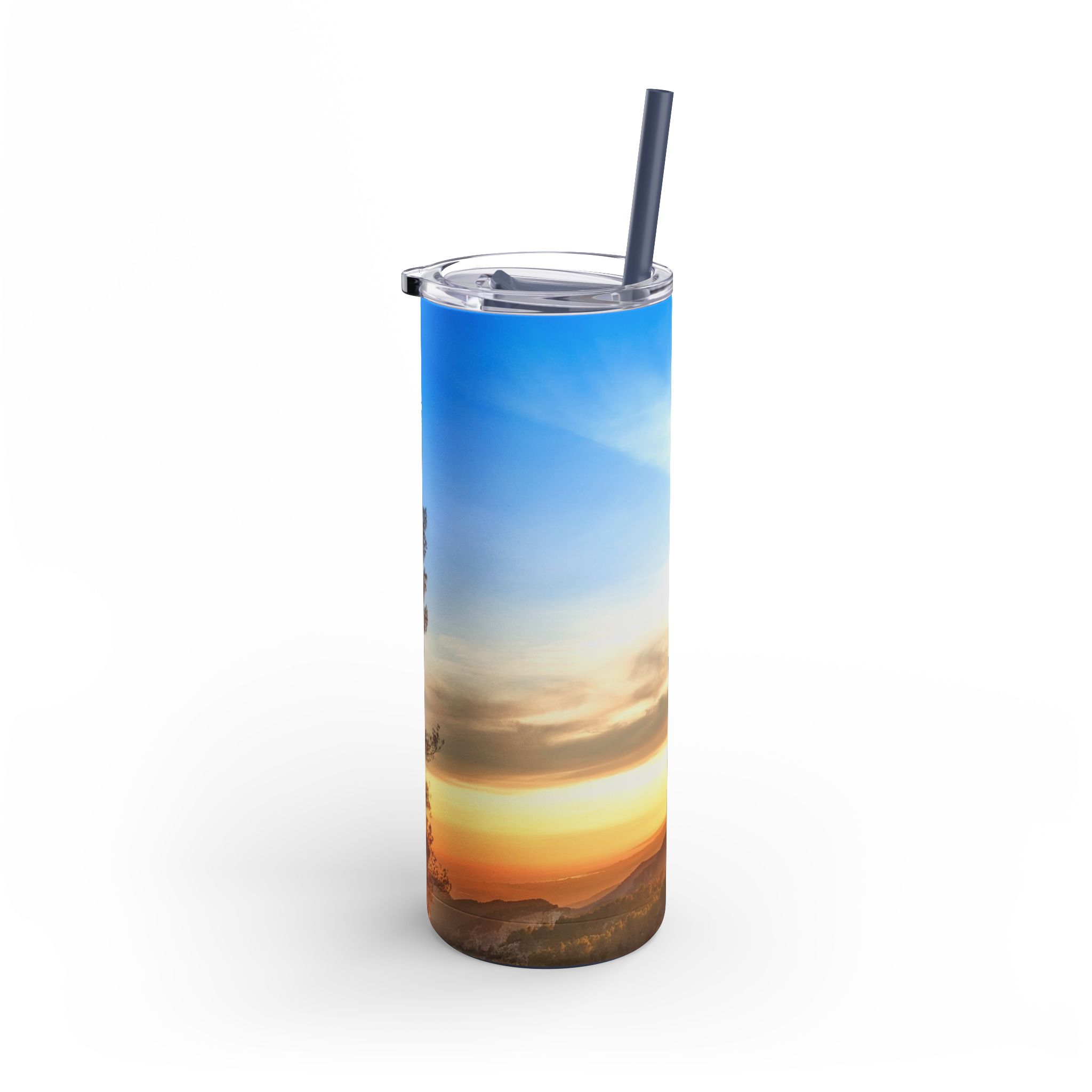 Maars Saker Skinny Matte Tumbler - Sunrise Design, 20oz - Image 2