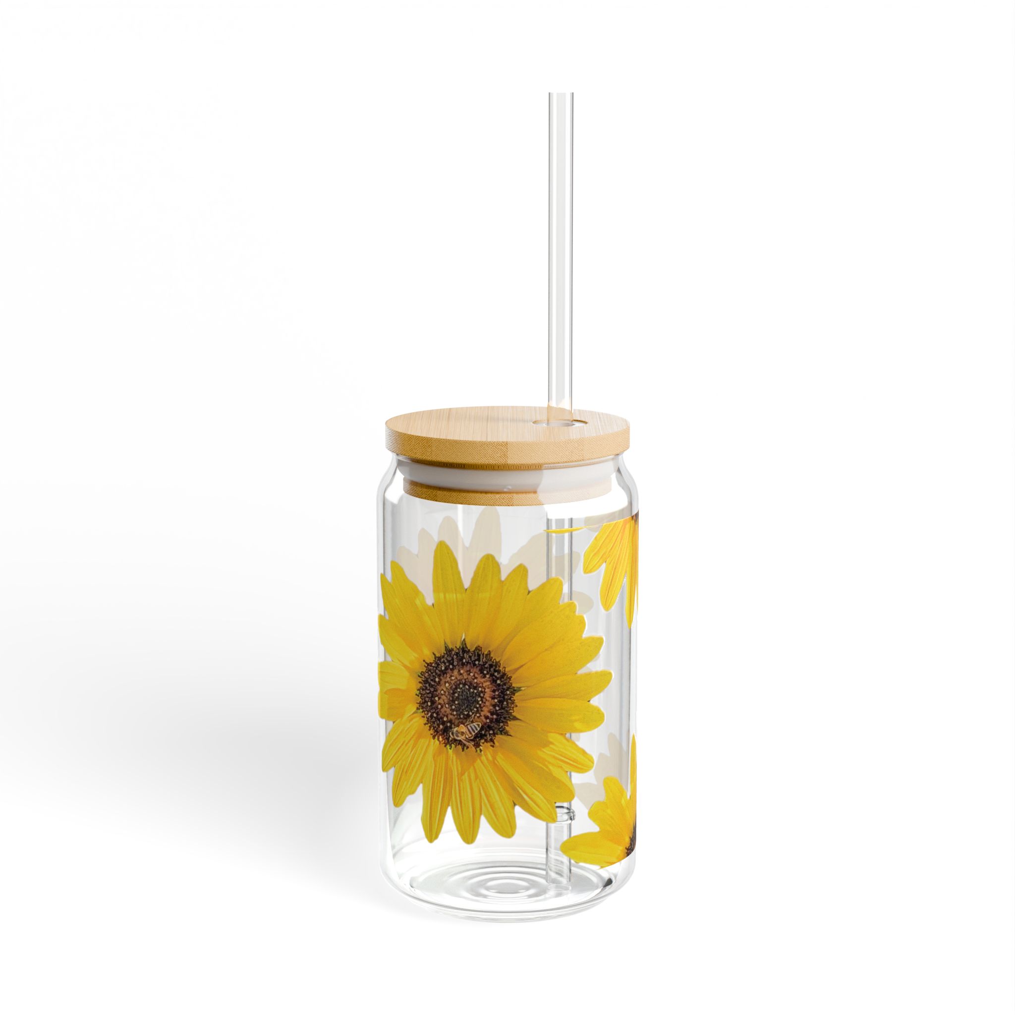 Sunflower Sipper Glass, 16oz - Image 2