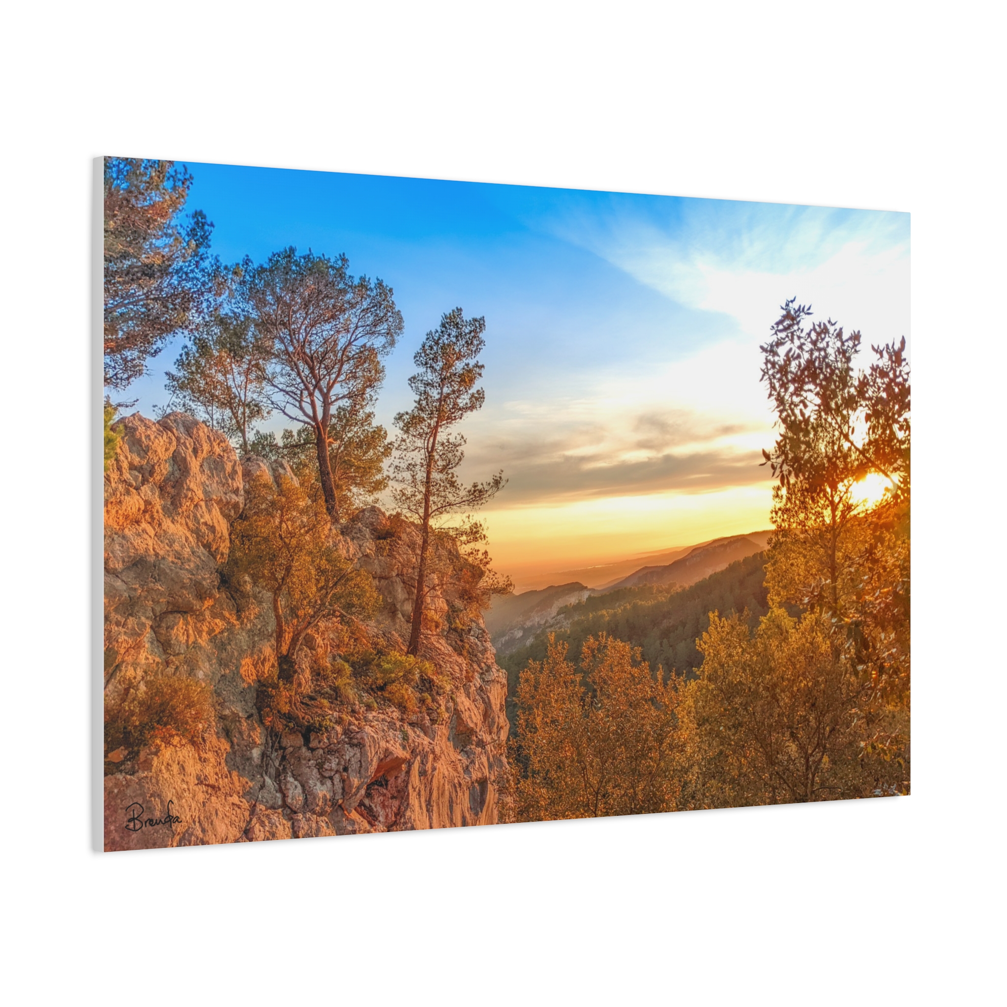 Canvas Print - Sunrise in Serra De Tramuntana Mountains on Matte Canvas - Image 2