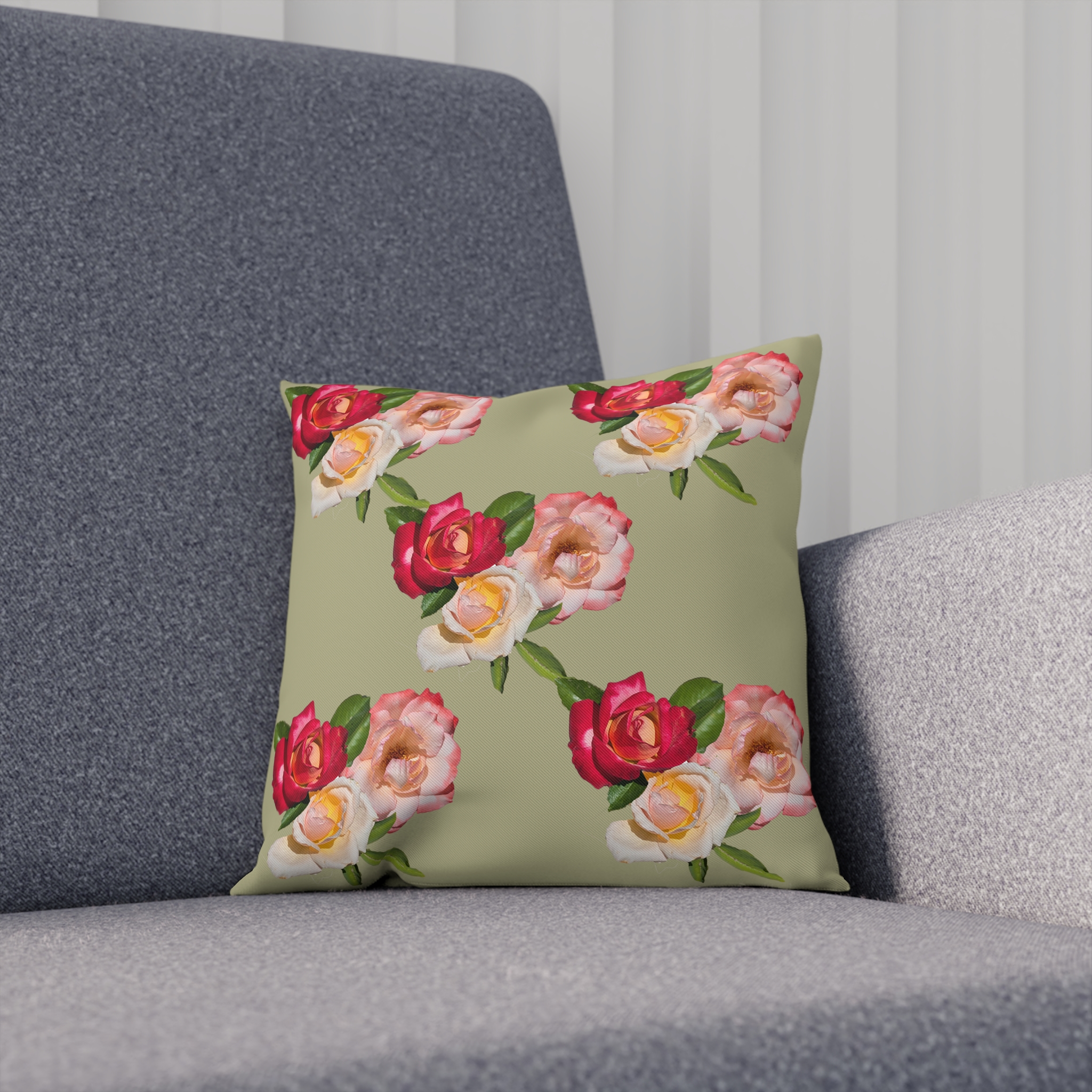 Roses Flower Cushion - Image 2