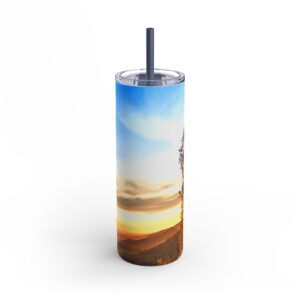 Maars Saker Skinny Matte Tumbler - Sunrise Design, 20oz