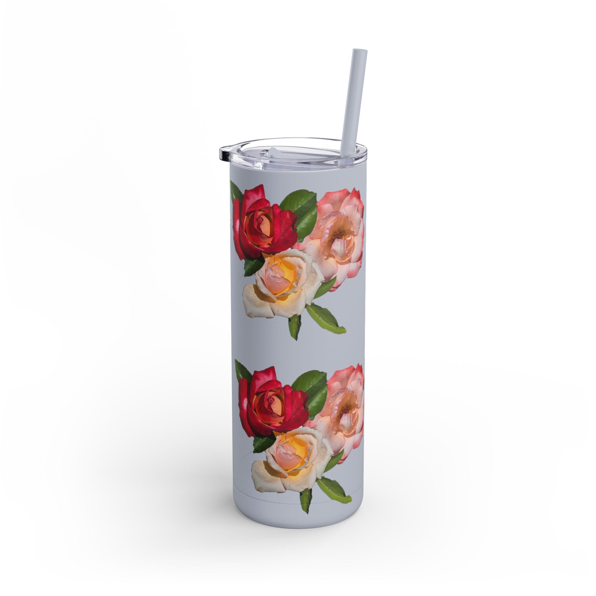 Floral Maars Matte Tumbler with Straw, 20oz - Image 5