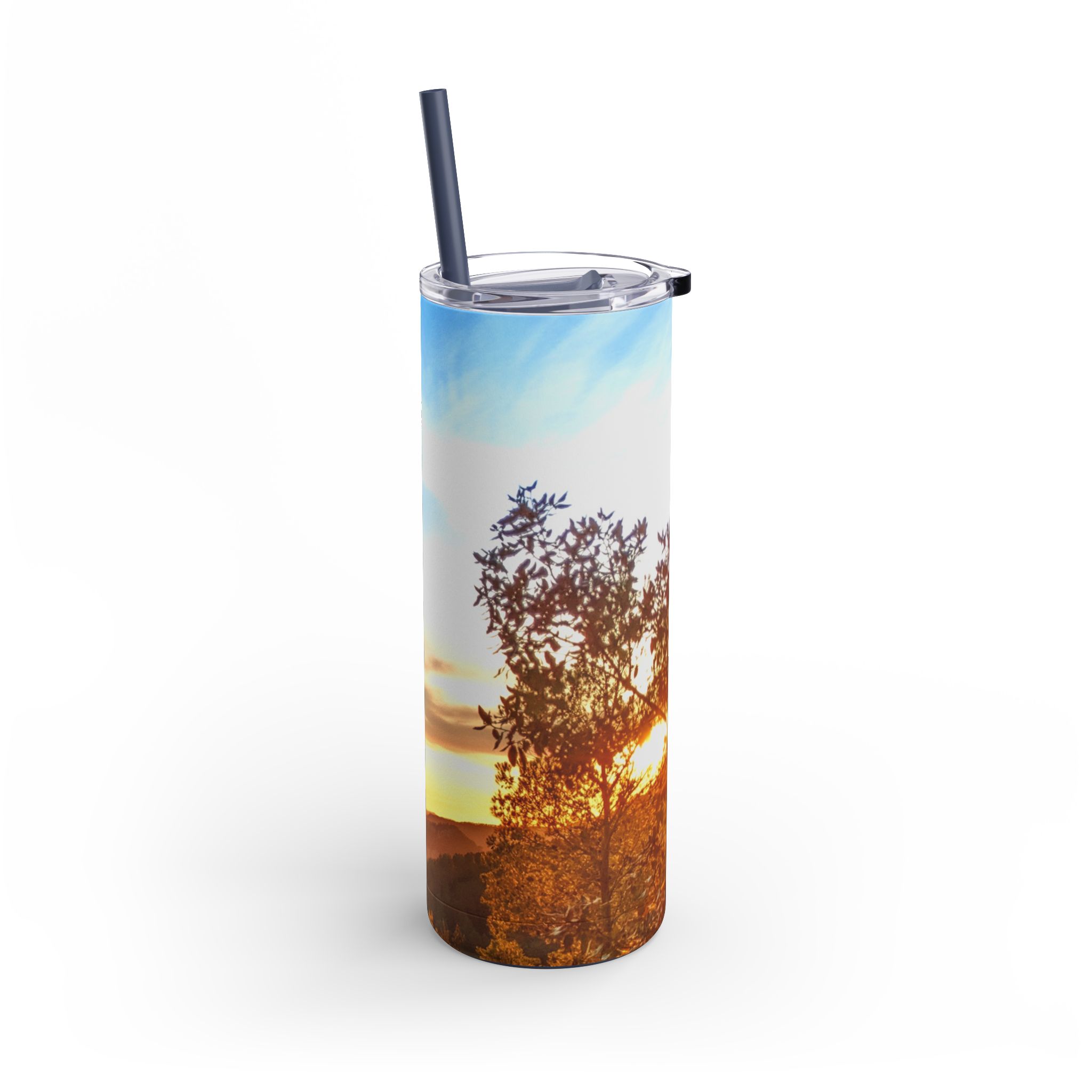 Maars Saker Skinny Matte Tumbler - Sunrise Design, 20oz - Image 4