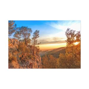 Canvas Print - Sunrise in Serra De Tramuntana Mountains on Matte Canvas