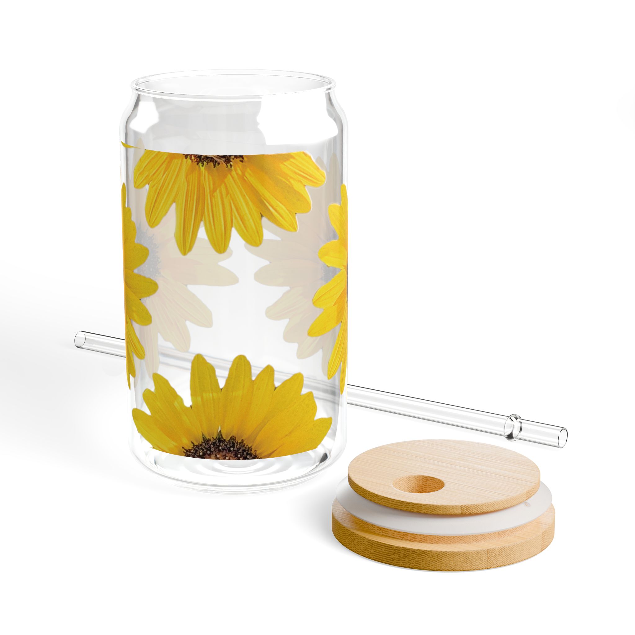Sunflower Sipper Glass, 16oz - Image 5