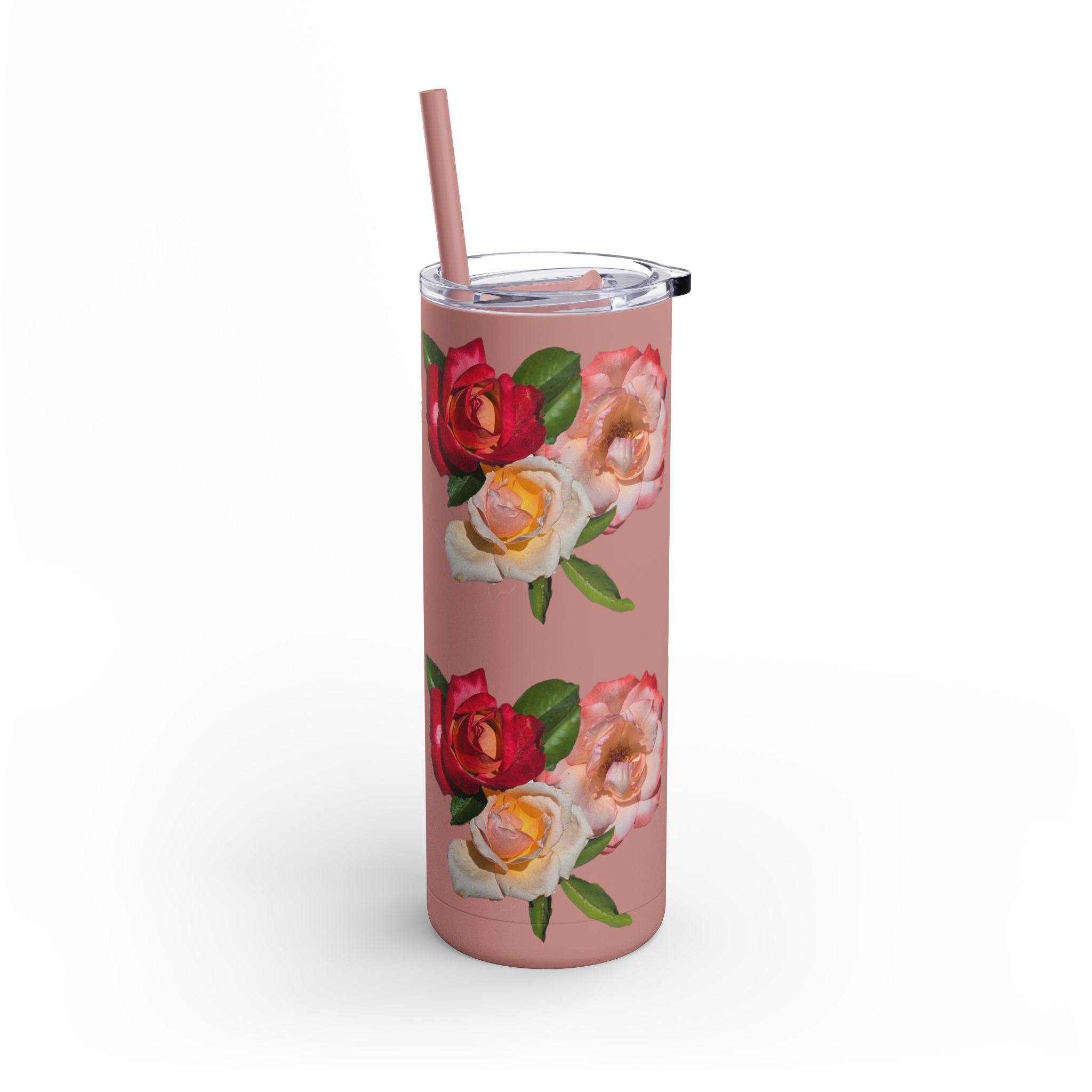 Floral Maars Matte Tumbler with Straw, 20oz - Image 6