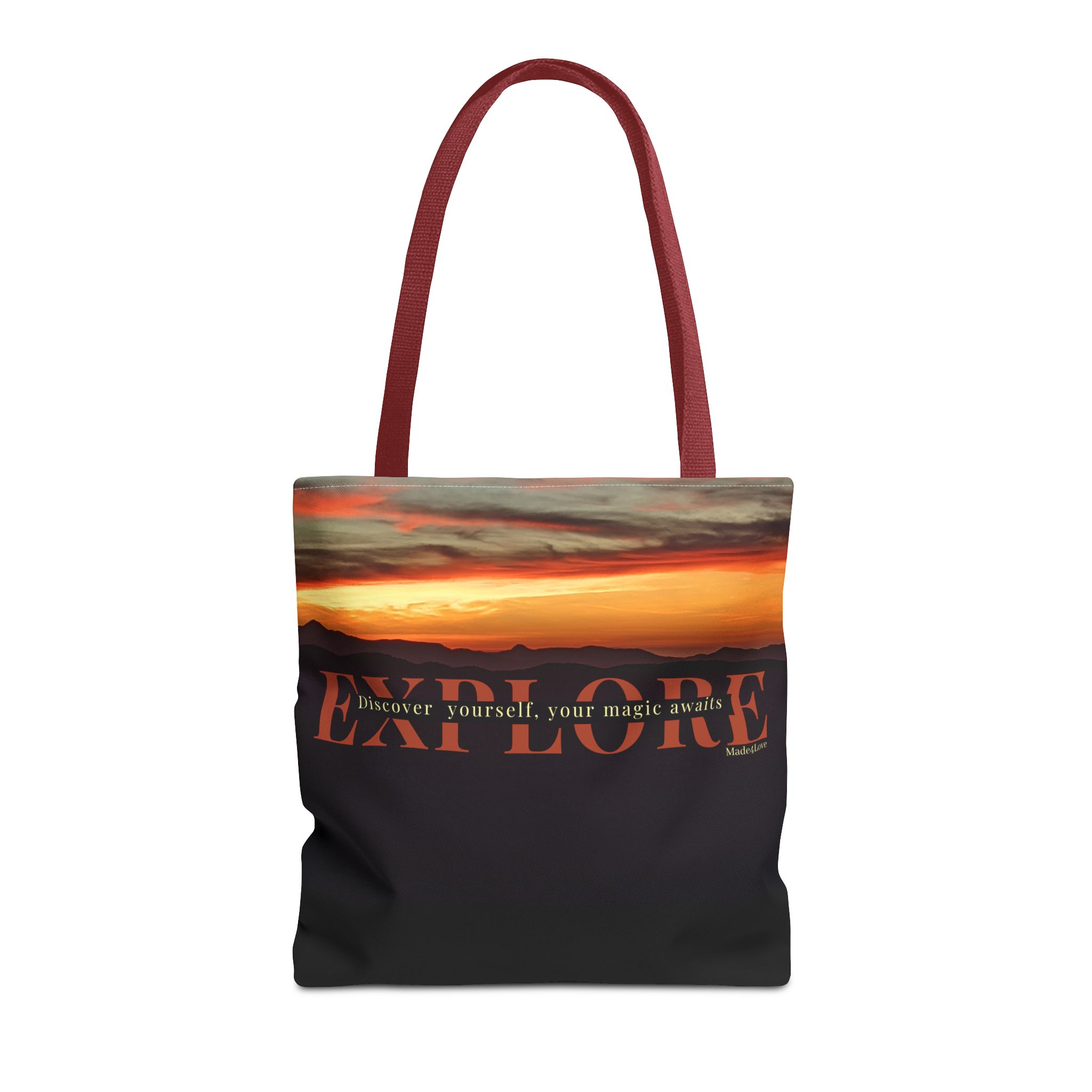 Explore Serra de Tramuntana Mountains Sunset Tote Bag - Image 3