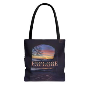 Explore Castell d'Alaró Sunset Tote Bag