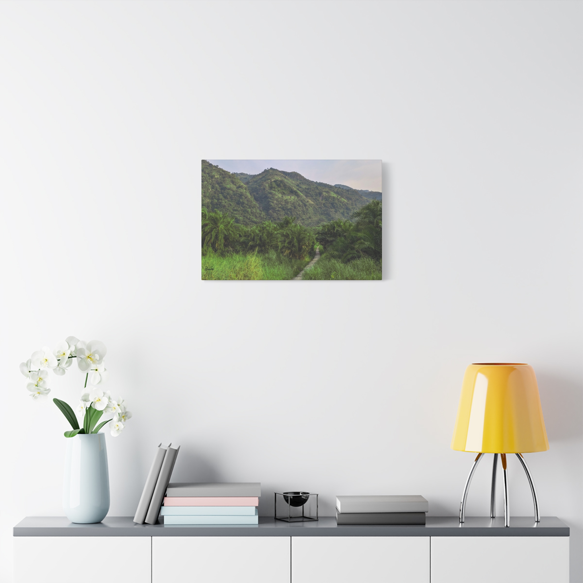 Forest and Boardwalk View of Semliki National Park on Matte Canvas, Stretched, 1.25" - Image 7
