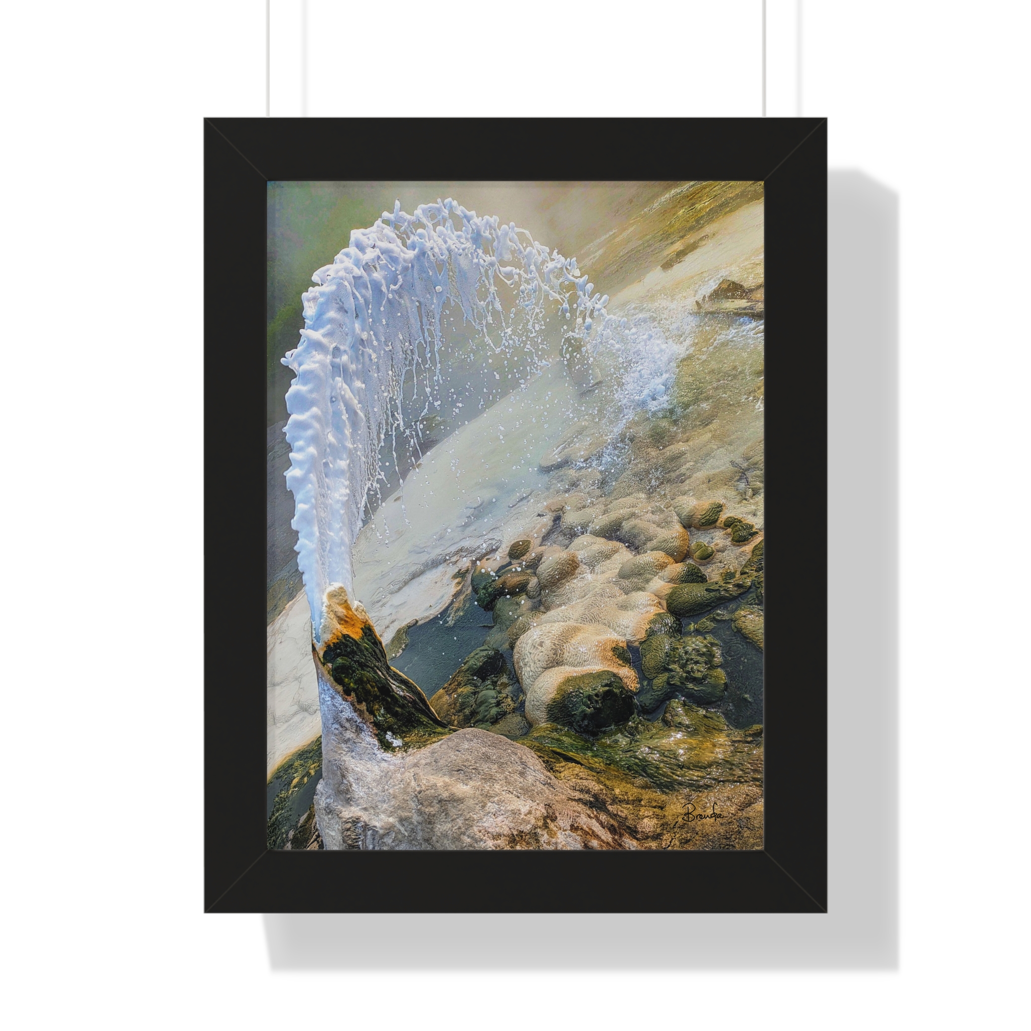 Sempaya Hot Springs Framed Vertical Poster - Image 4