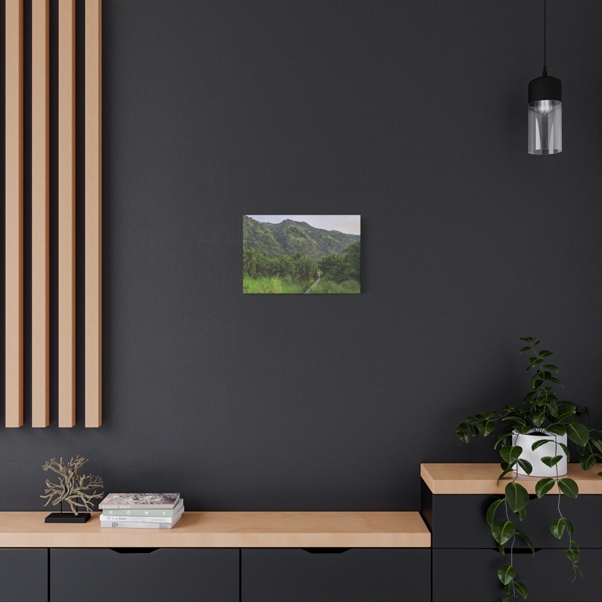 Forest and Boardwalk View of Semliki National Park on Matte Canvas, Stretched, 1.25" - Image 4