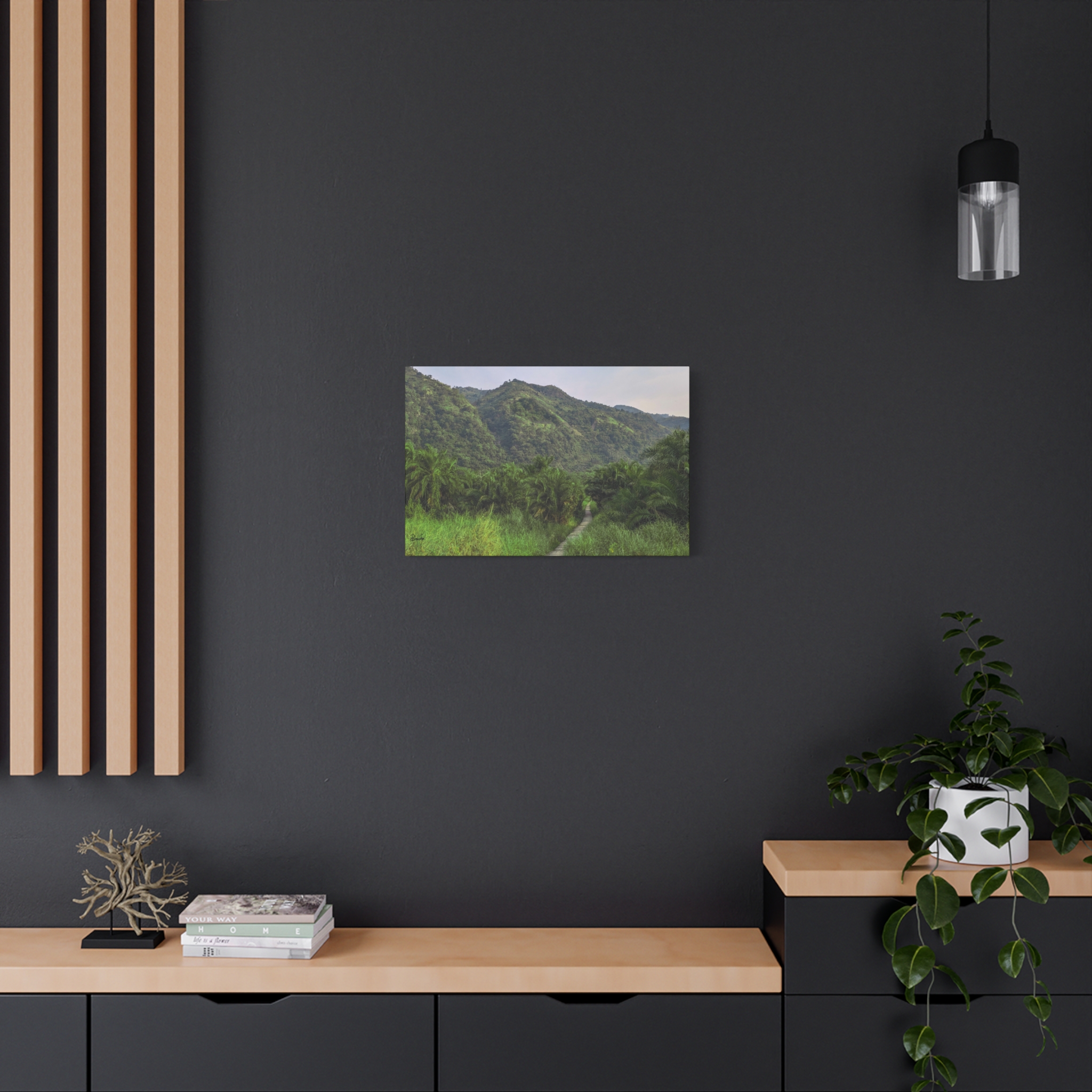 Forest and Boardwalk View of Semliki National Park on Matte Canvas, Stretched, 1.25" - Image 8