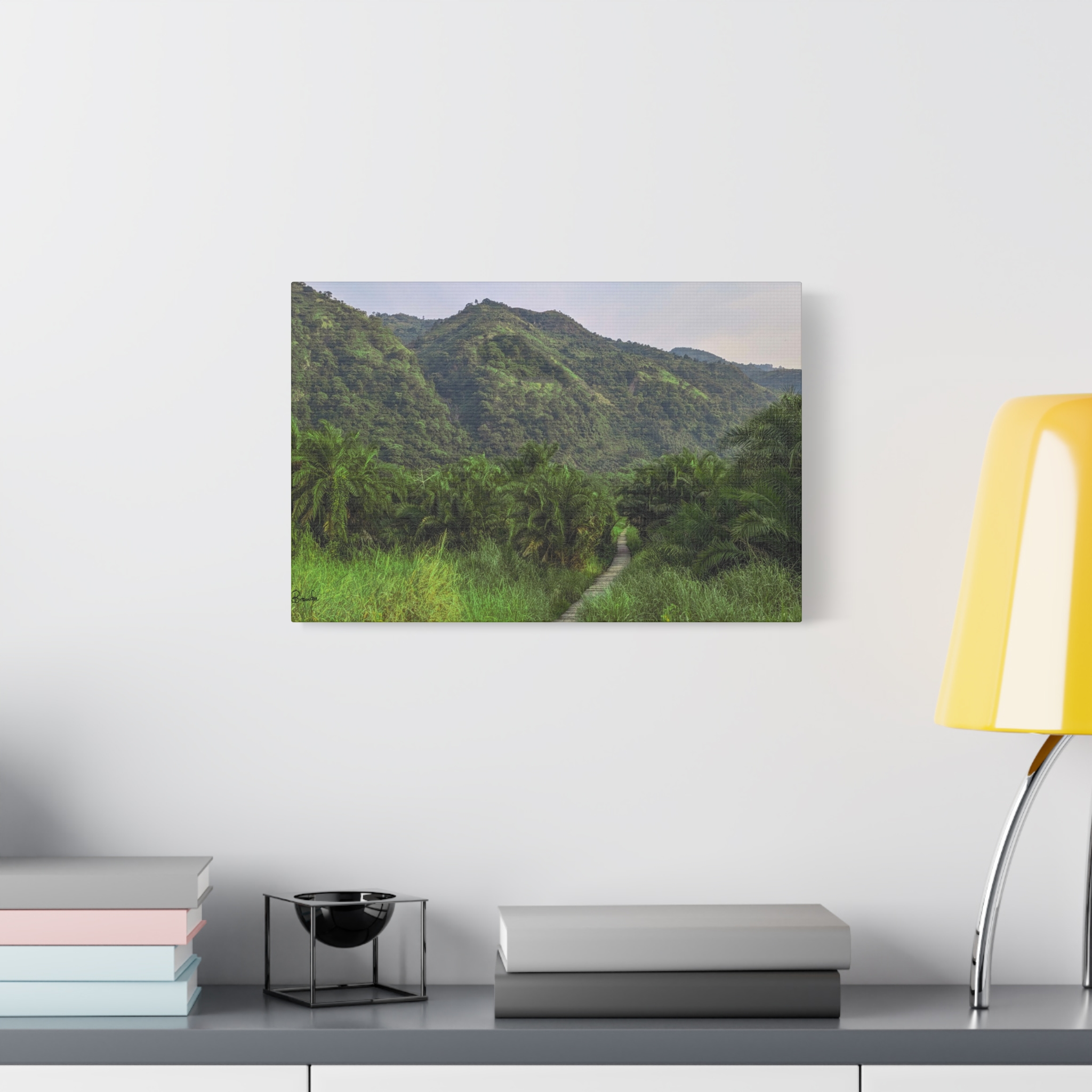 Forest and Boardwalk View of Semliki National Park on Matte Canvas, Stretched, 1.25" - Image 3