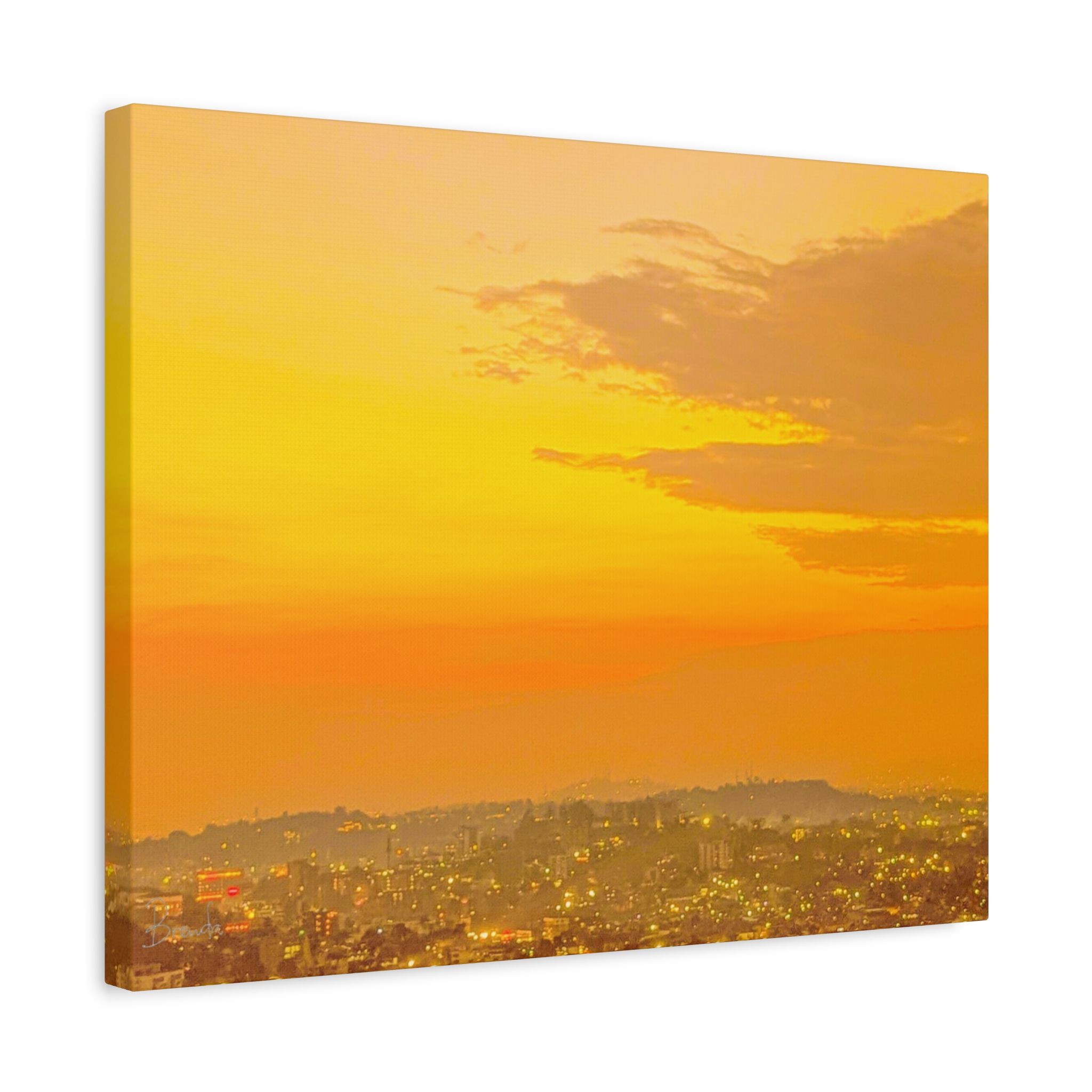 Kampala Sunset Cityscape on Matte canvas, Stretched, 1.25" - Image 2