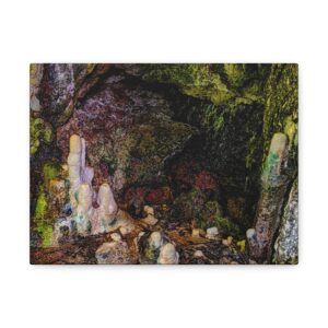Amabere caves stalagmites on Matte Canvas, Stretched, 1.25"