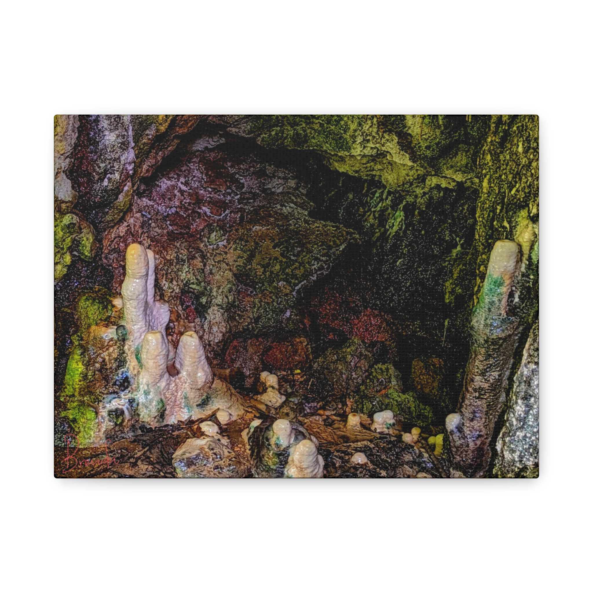 Amabere caves stalagmites on Matte Canvas, Stretched, 1.25"