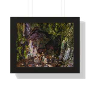 Amabere Caves Stalagmites Framed Poster