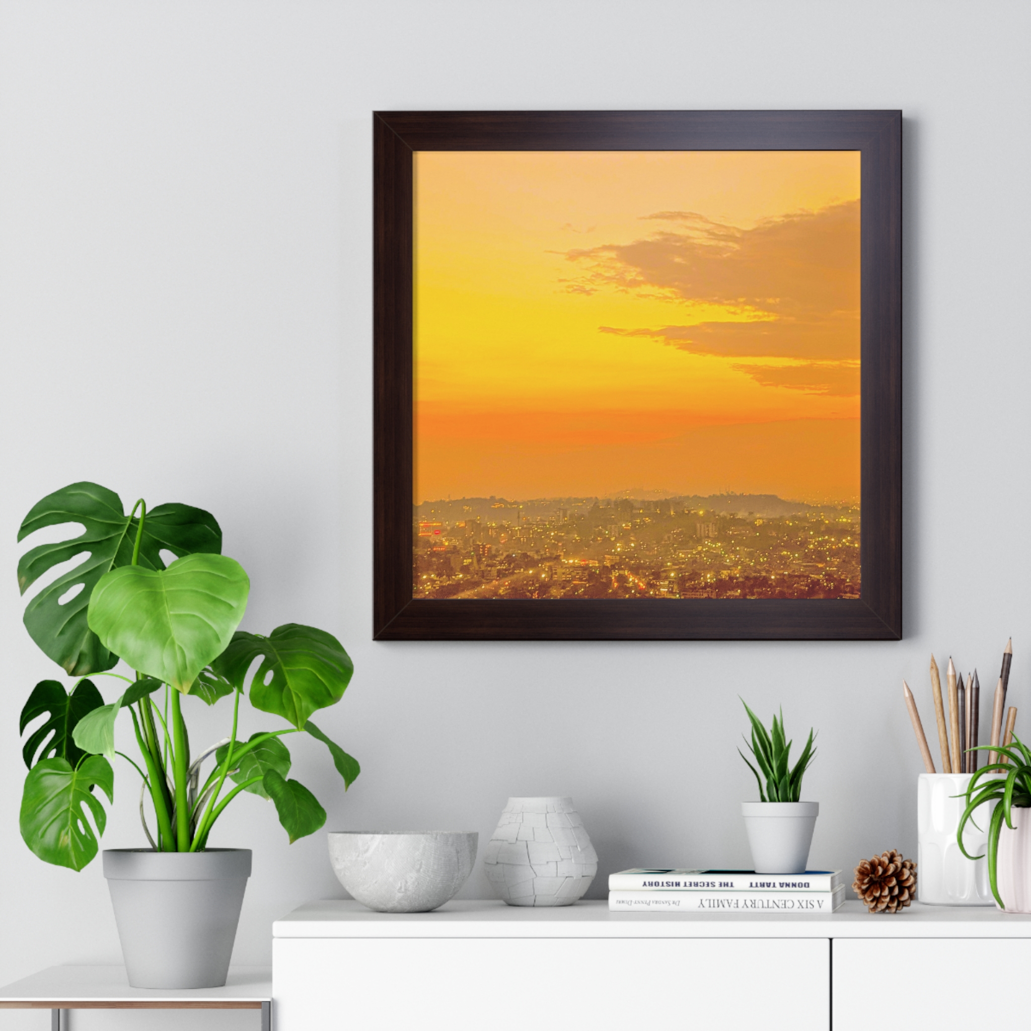 Kampala Sunset Cityscape Horizontal Poster - Image 2