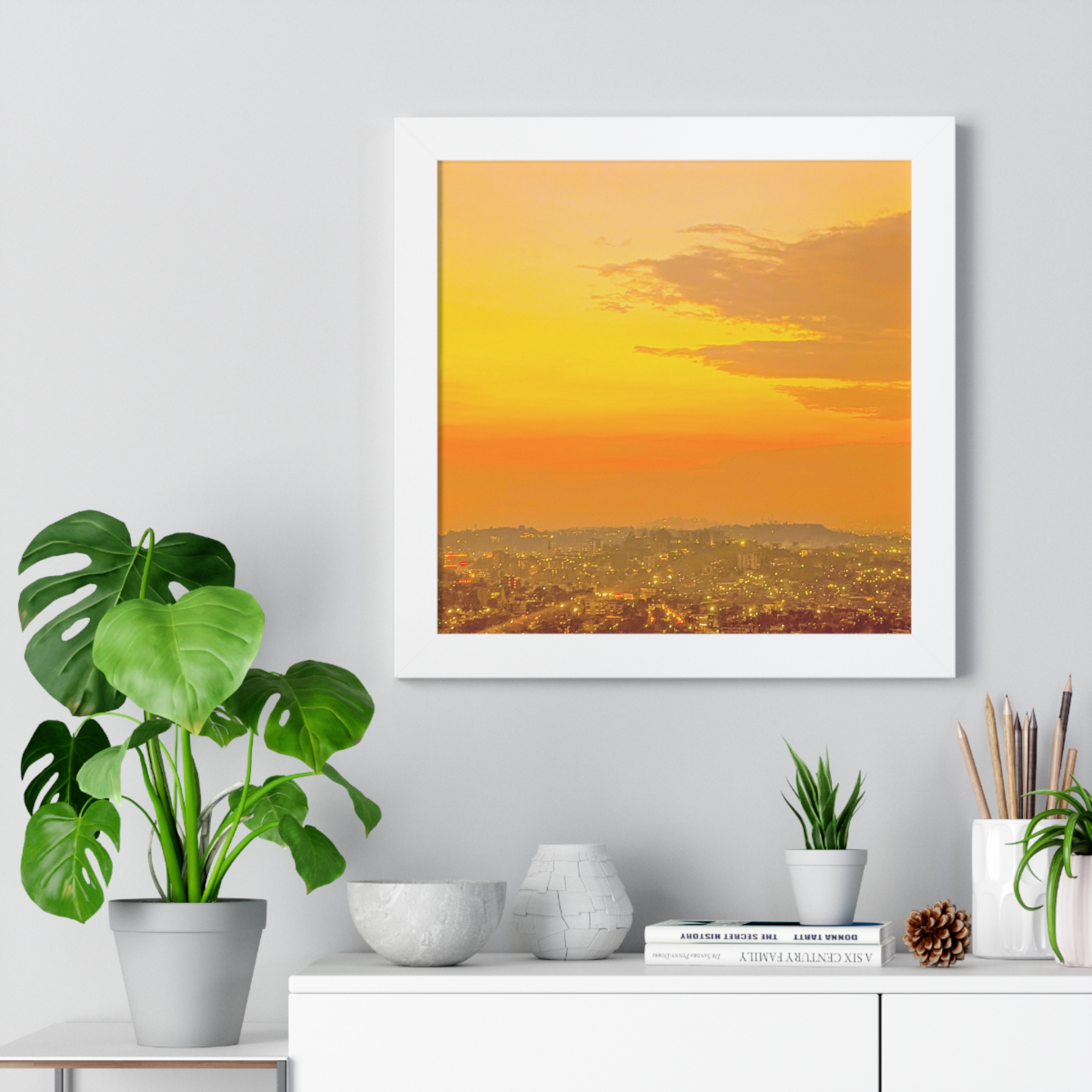 Kampala Sunset Cityscape Horizontal Poster - Image 5