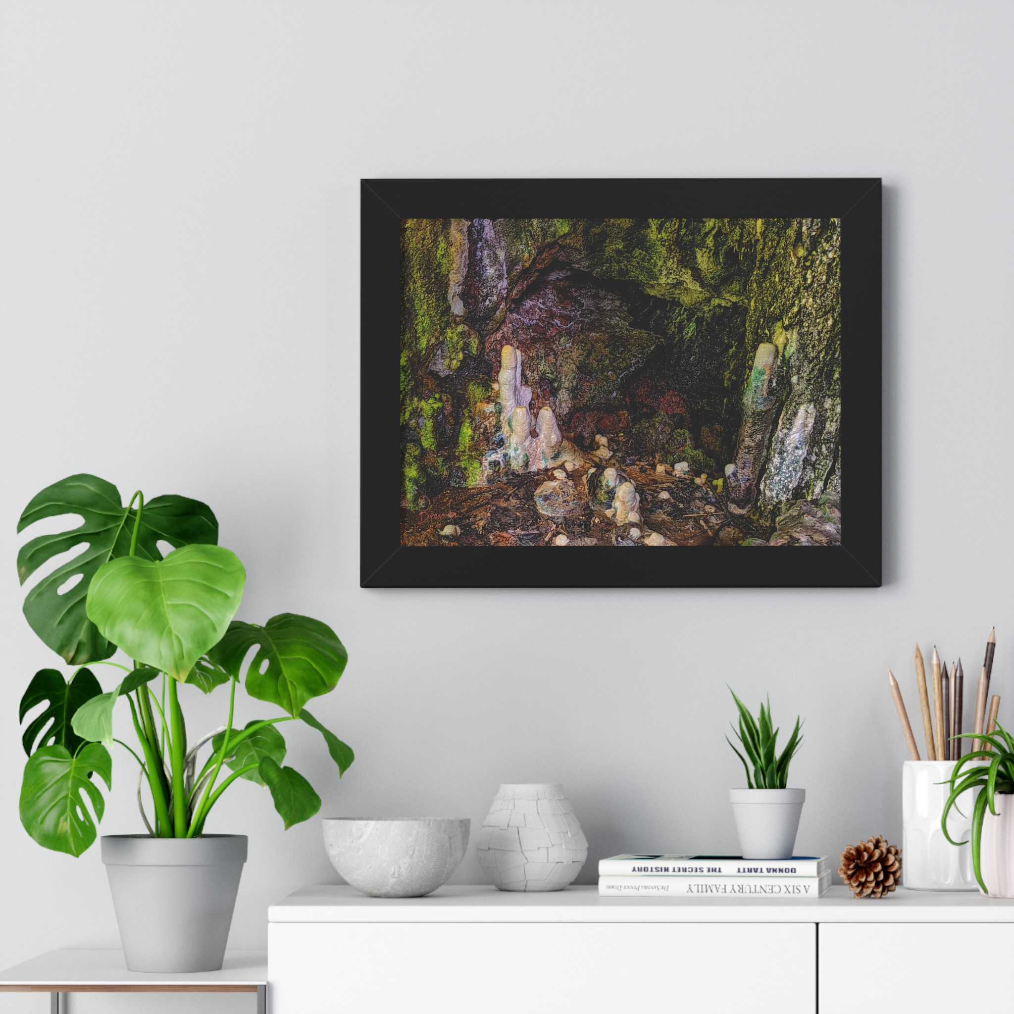 Amabere Caves Stalagmites Framed Poster - Image 5