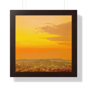 Kampala Sunset Cityscape Horizontal Poster