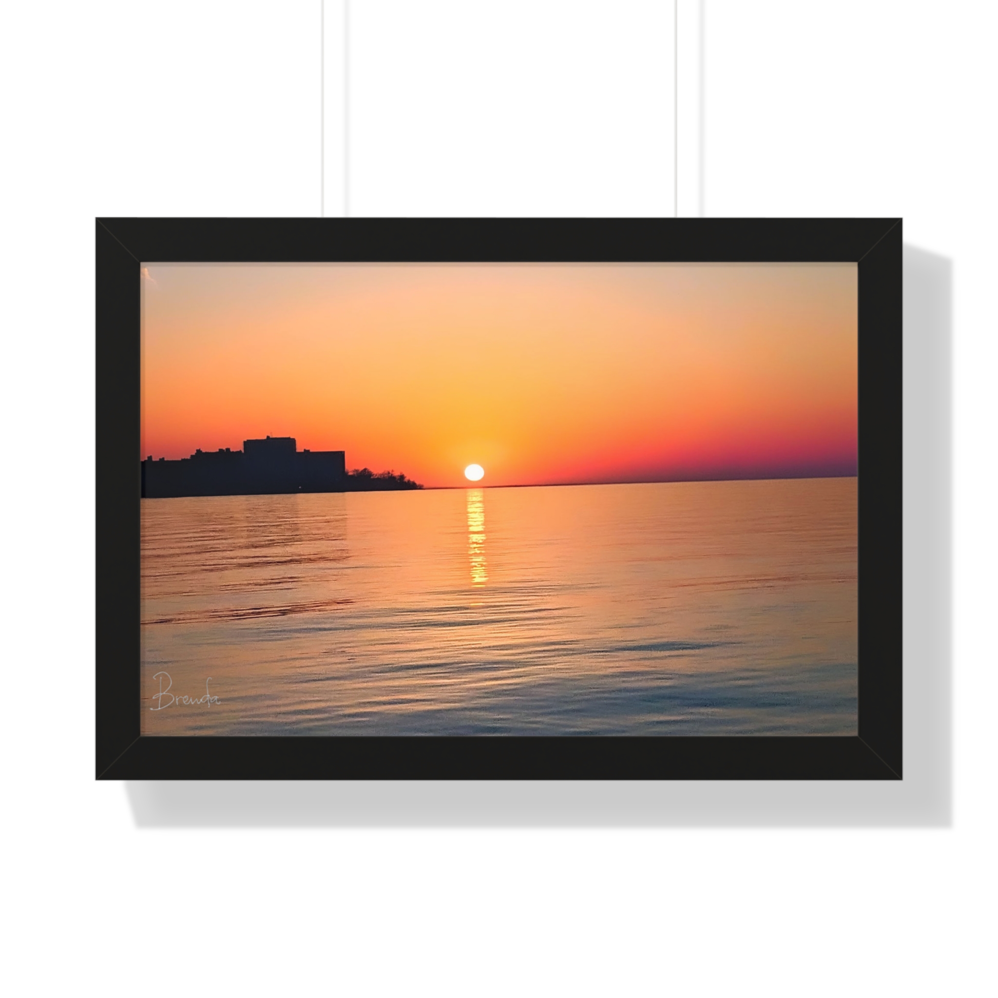 Lake Erie Sunset Framed Horizontal Poster - Image 7