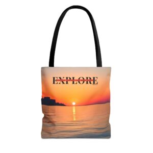 Explore Lake Erie Sunset Tote Bag