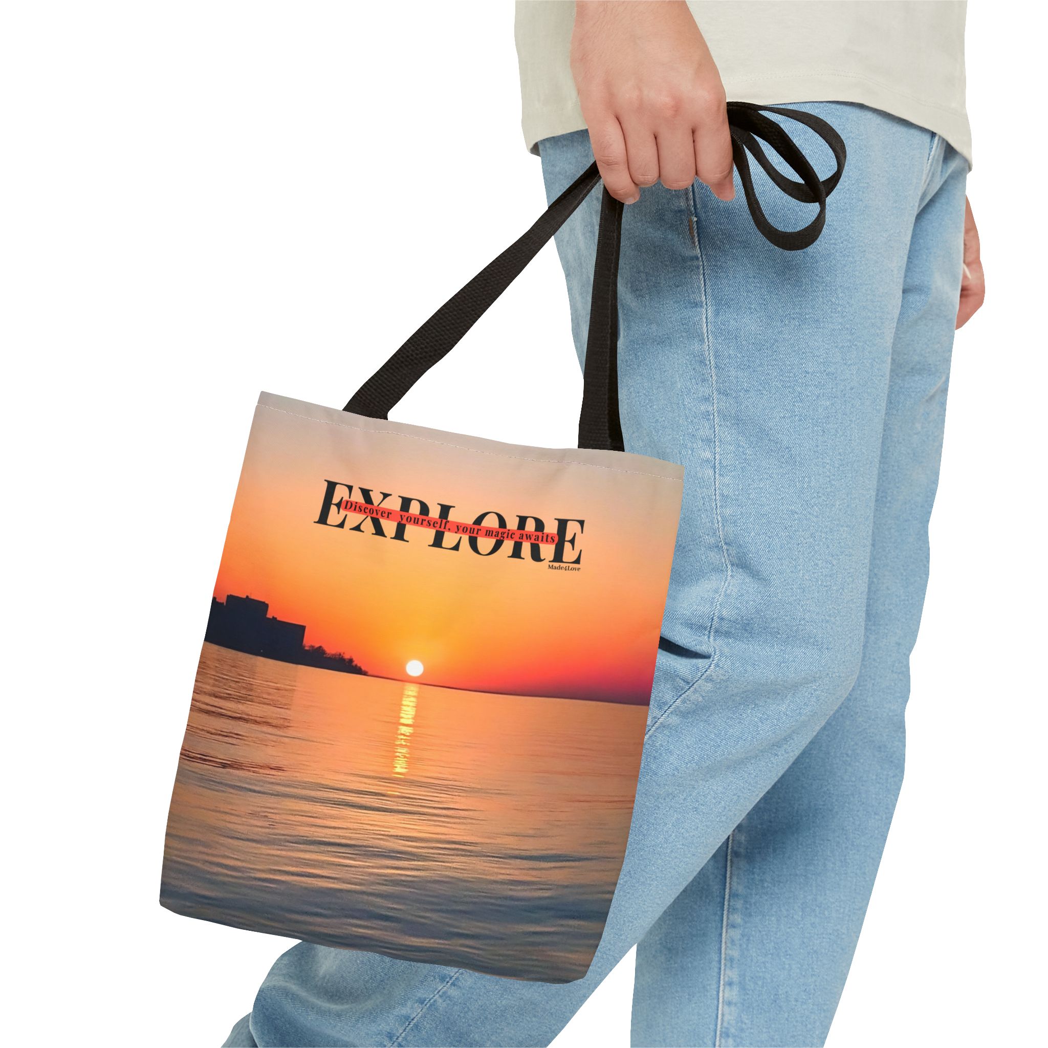 Explore Lake Erie Sunset Tote Bag - Image 3