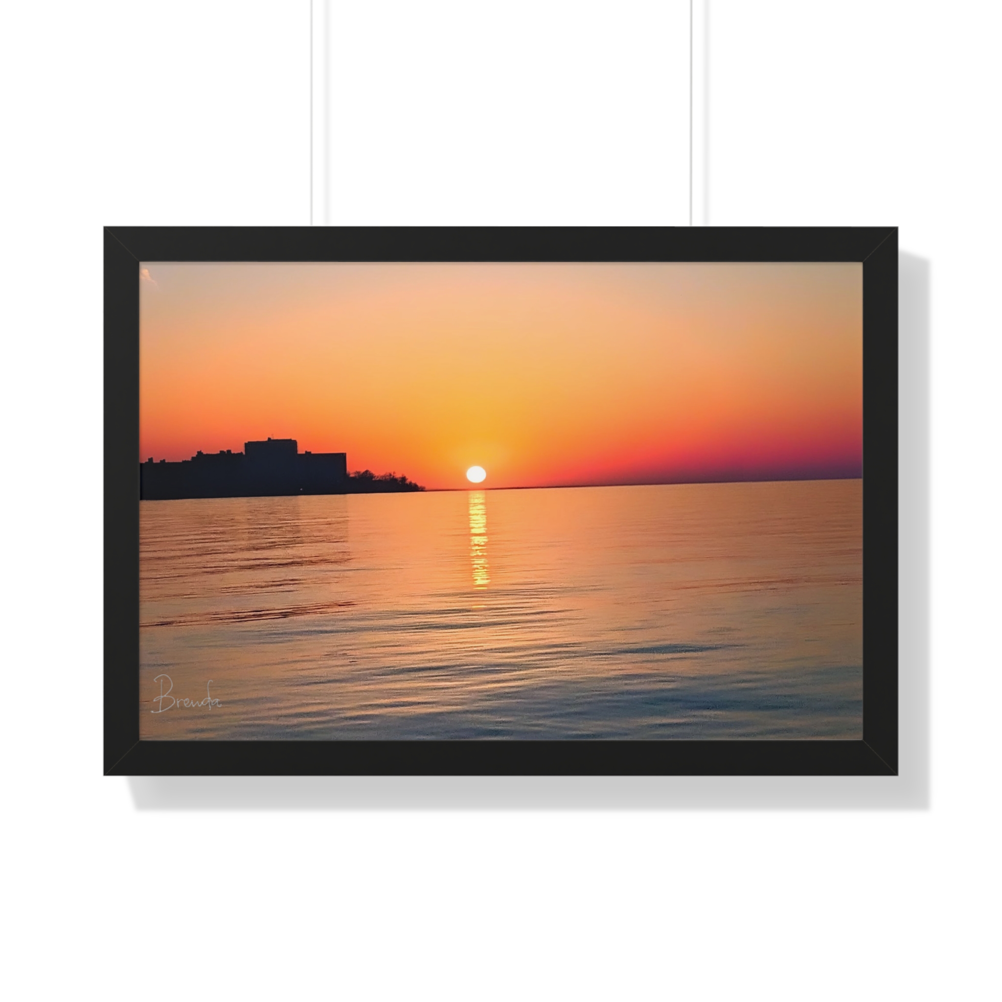 Lake Erie Sunset Framed Horizontal Poster - Image 10
