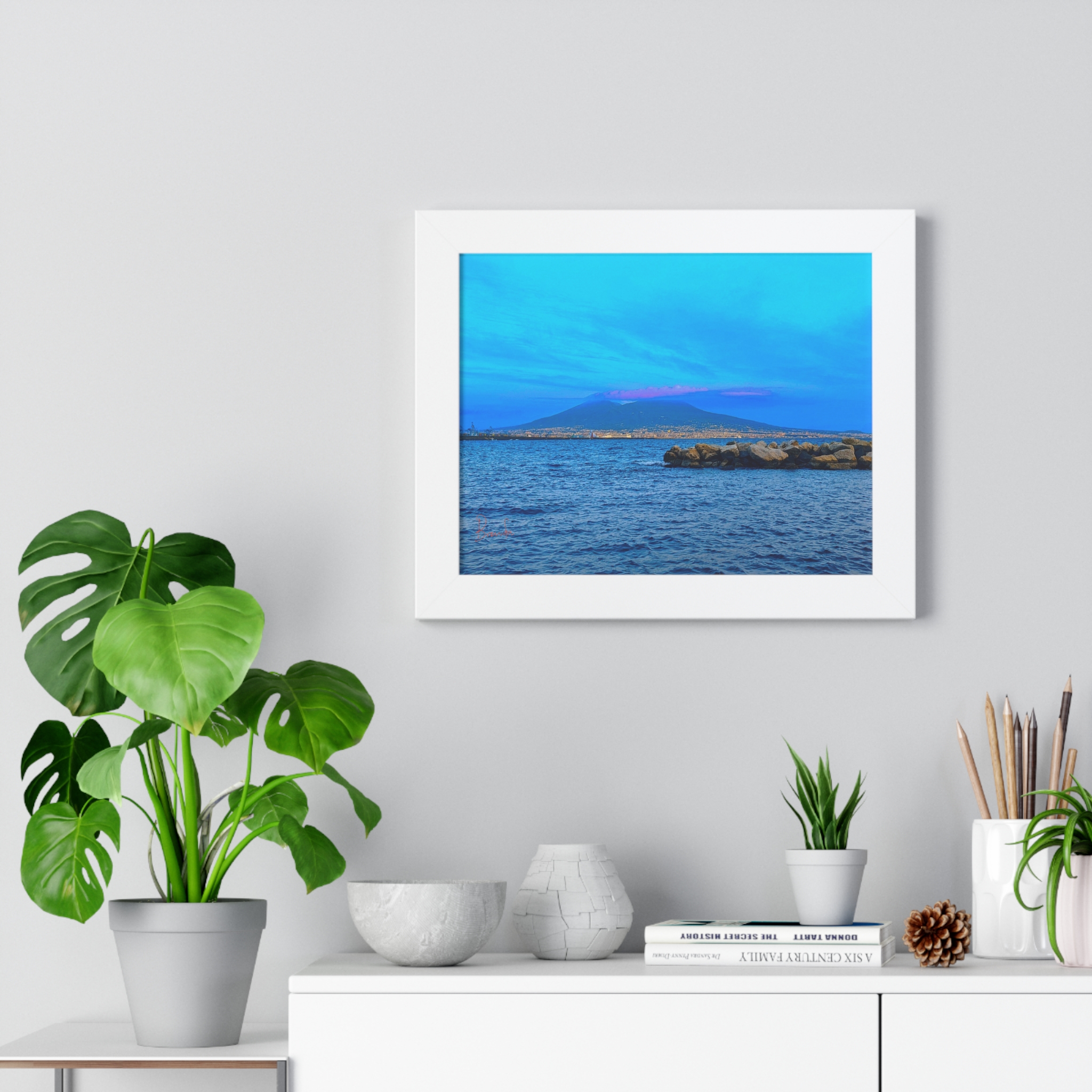 Mount Vesuvius Framed Horizontal Poster - Image 2