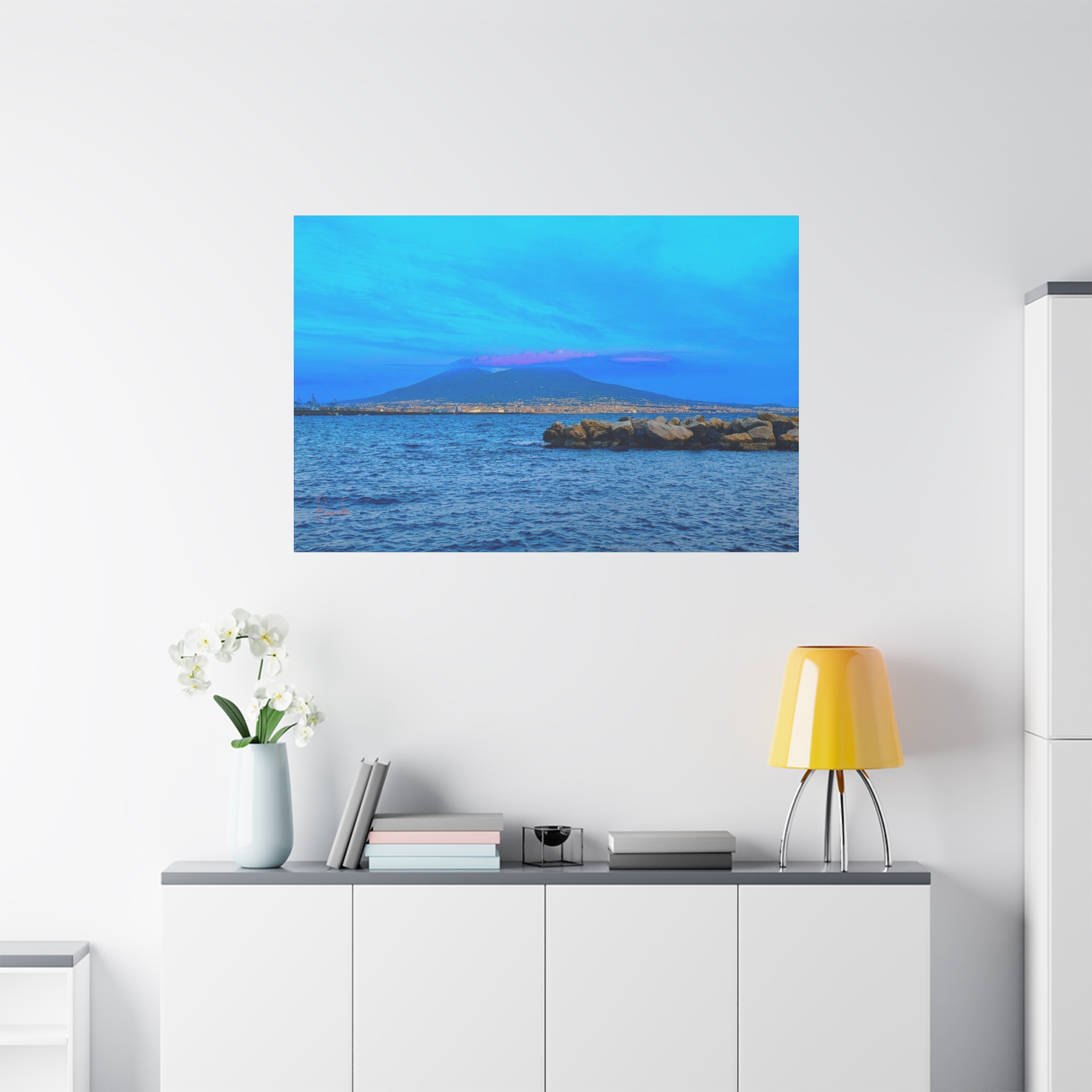Mount Vesuvius Landscape on Matte Canvas Print, Stretched, 1.25" - Image 3
