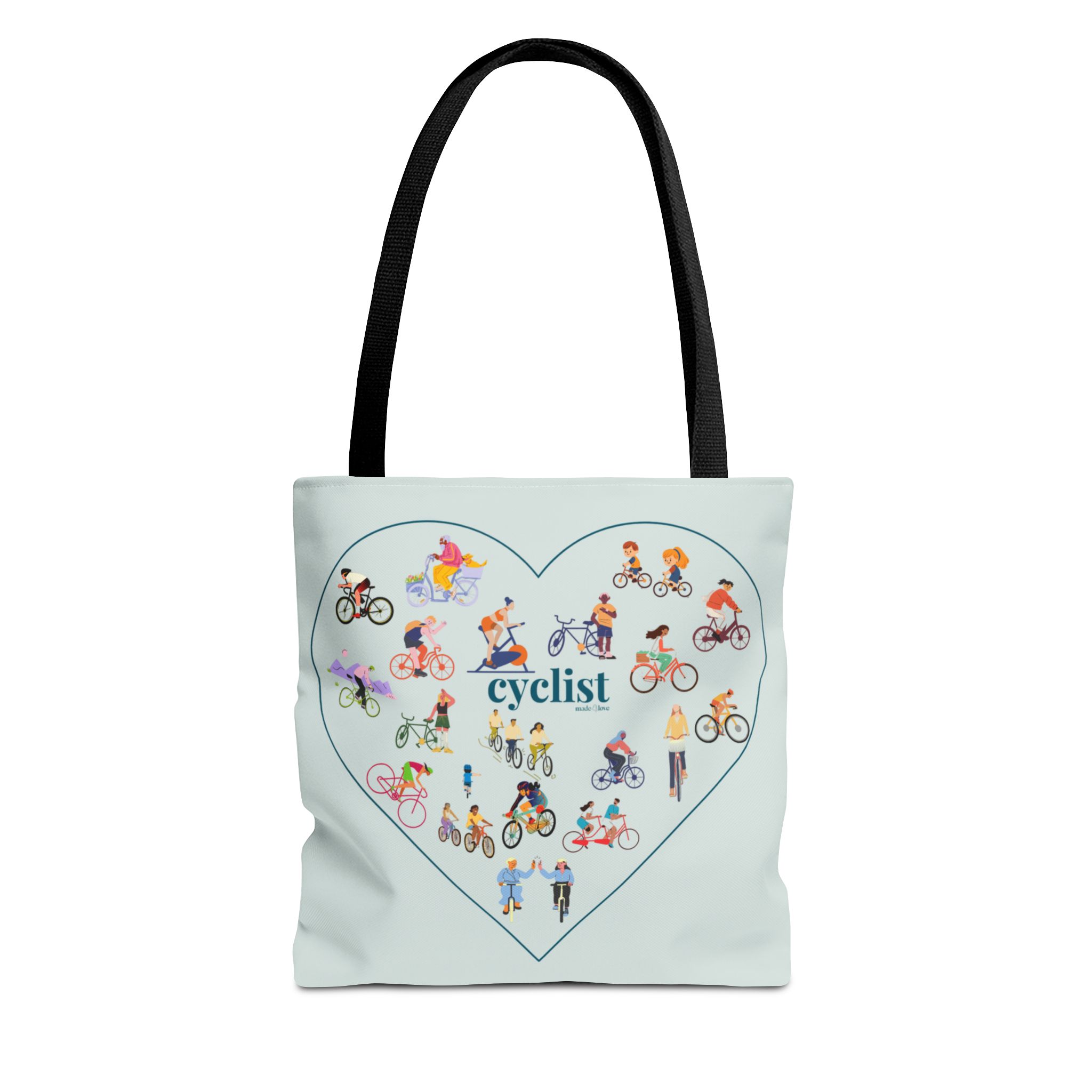 Cyclist Made 4 Love Tote Bag