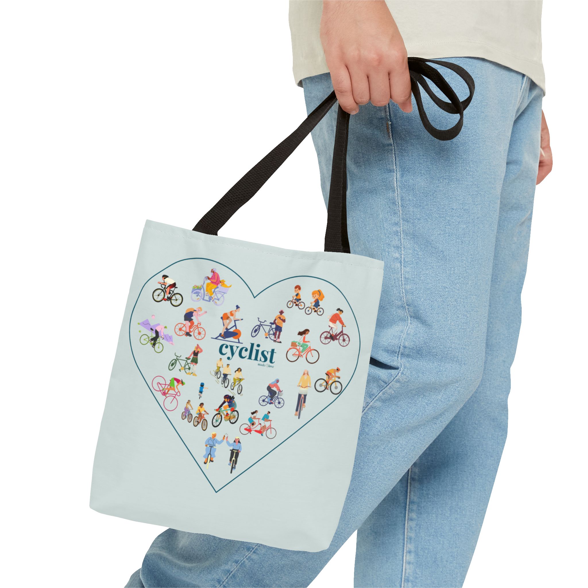 Cyclist Made 4 Love Tote Bag - Image 3