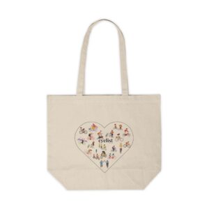 Cyclist made 4 love Canvas Shopping Tote