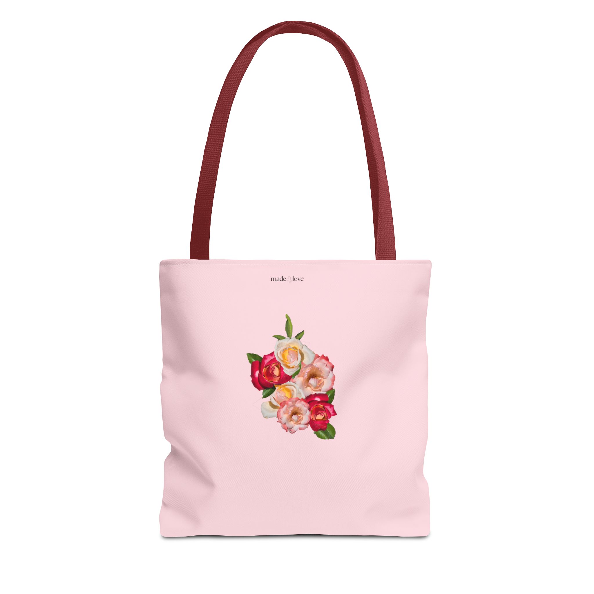 Rose Radiance Floral Tote Bag