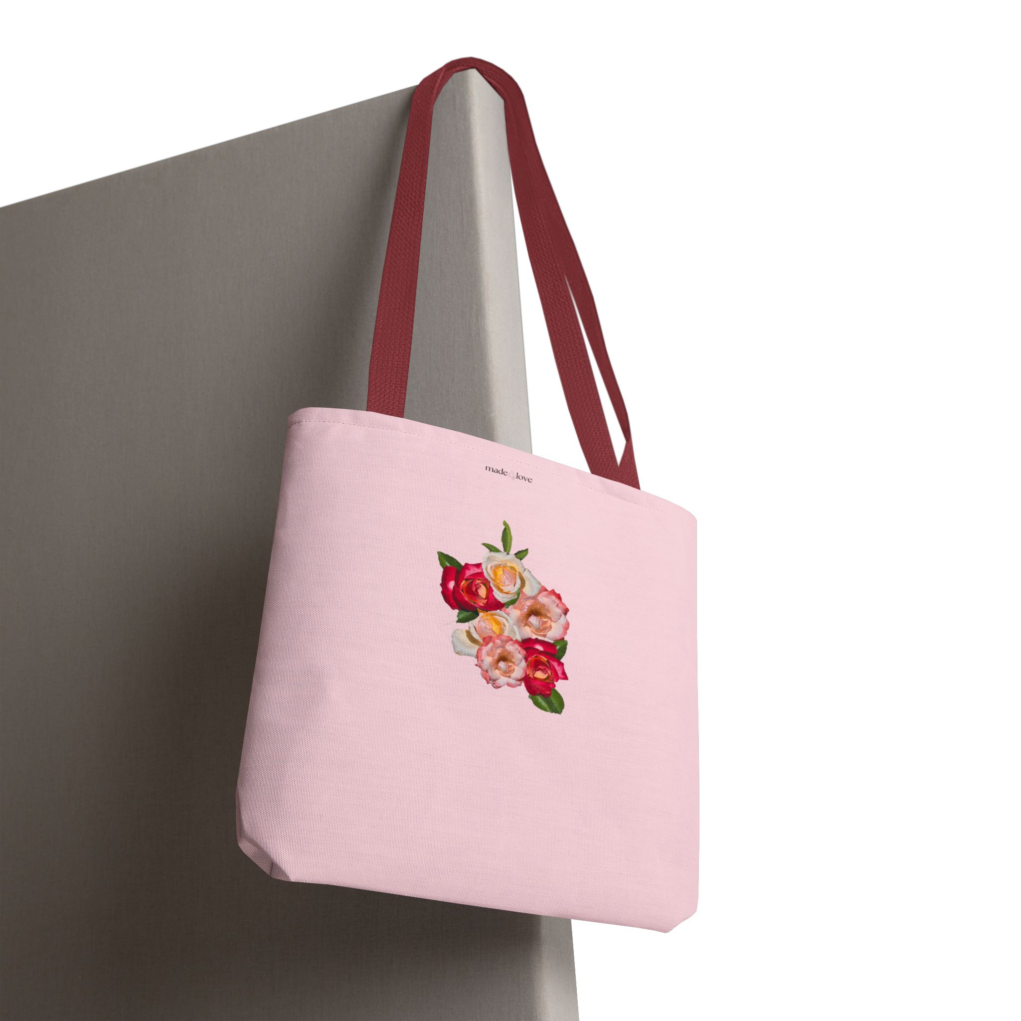 Rose Radiance Floral Tote Bag - Image 4